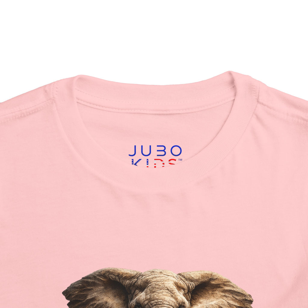 Toddler Elephant Tee - Realistic Baby Elephant Graphic Shirt for Kids