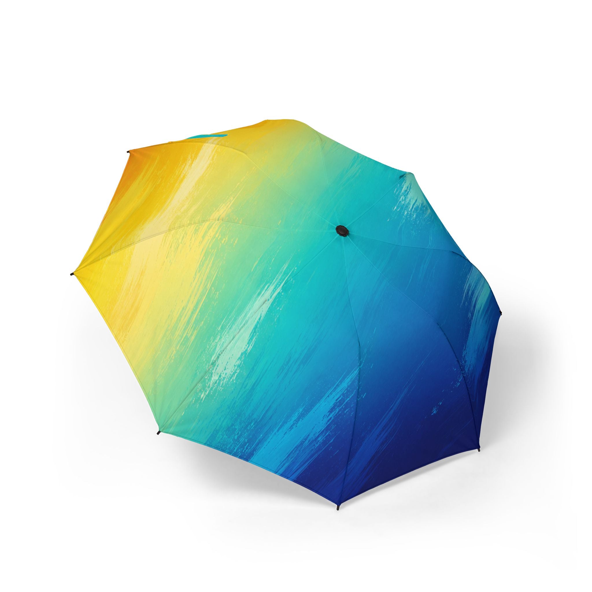 Gradient Ocean Compact Umbrella — Semi-Automatic Foldable Travel Umbrella