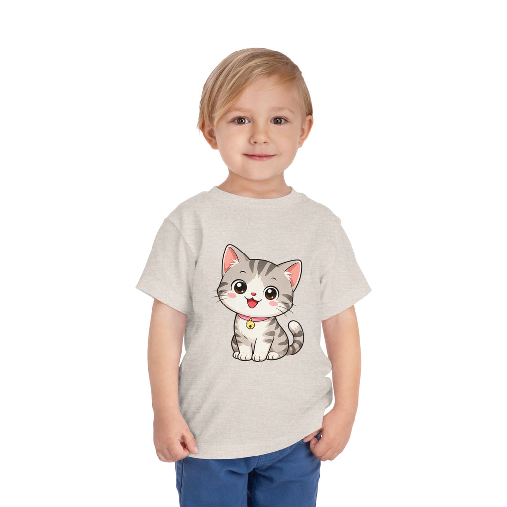 Kitten Toddler Tee — Adorable Cat Graphic Shirt for Kids