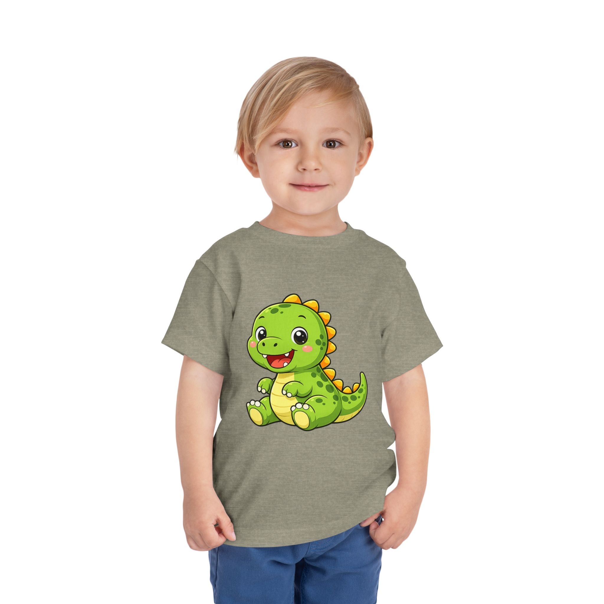 Baby Dinosaur Toddler Tee — Adorable Green Dino Graphic Shirt for Kids