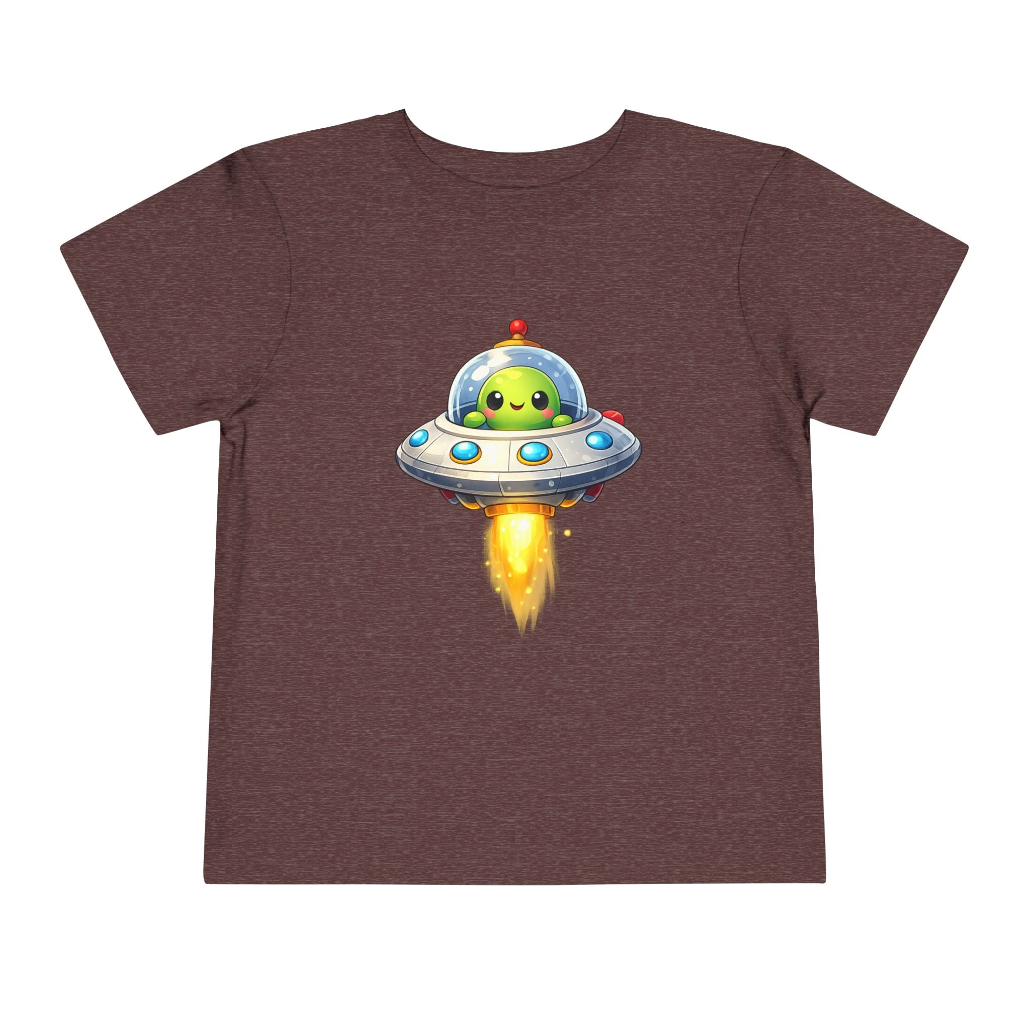 Toddler Tee — Cute Alien UFO Rocket Ship Shirt for Kids