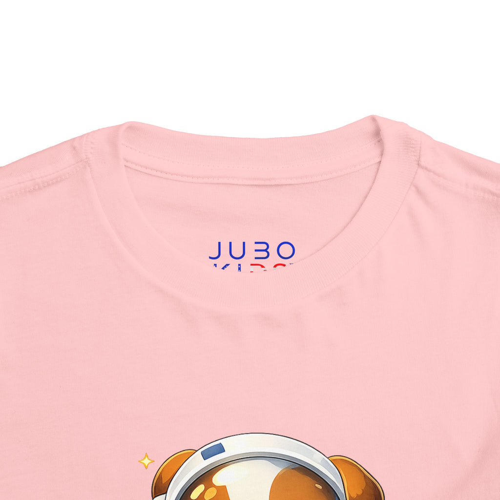 Toddler Astronaut Puppy Tee — Cute Space Dog Short Sleeve Shirt