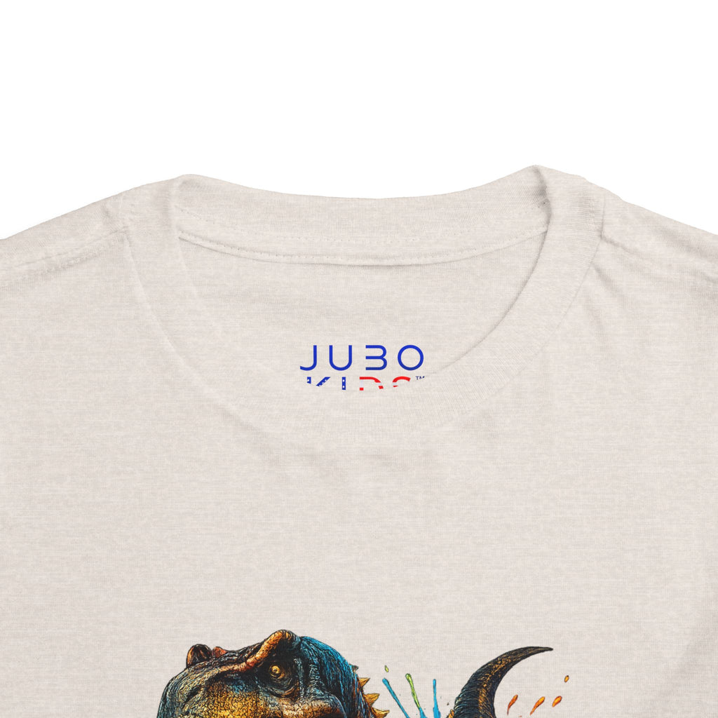 Toddler Tee — Colorful Roaring T-Rex Dino Graphic
