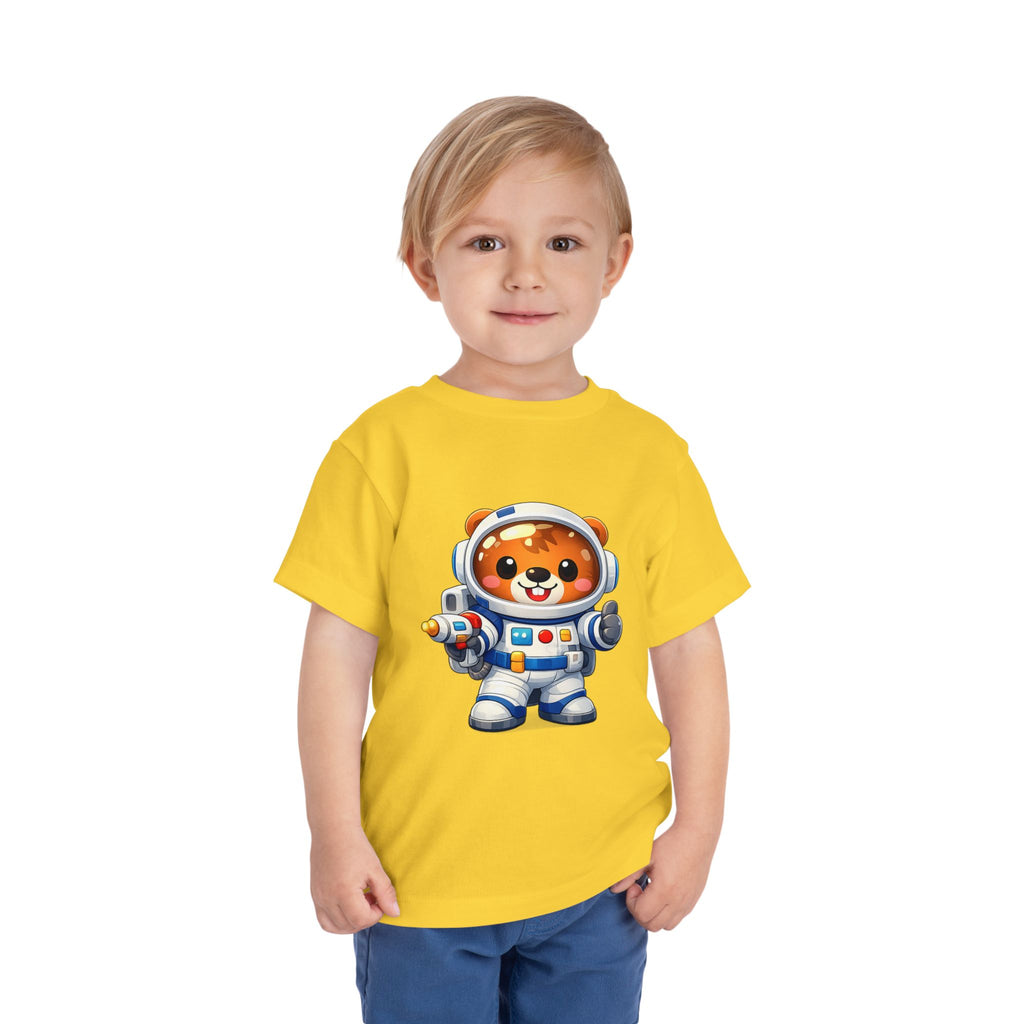 Toddler Astronaut Bear Tee — Cute Space Explorer Kids Shirt