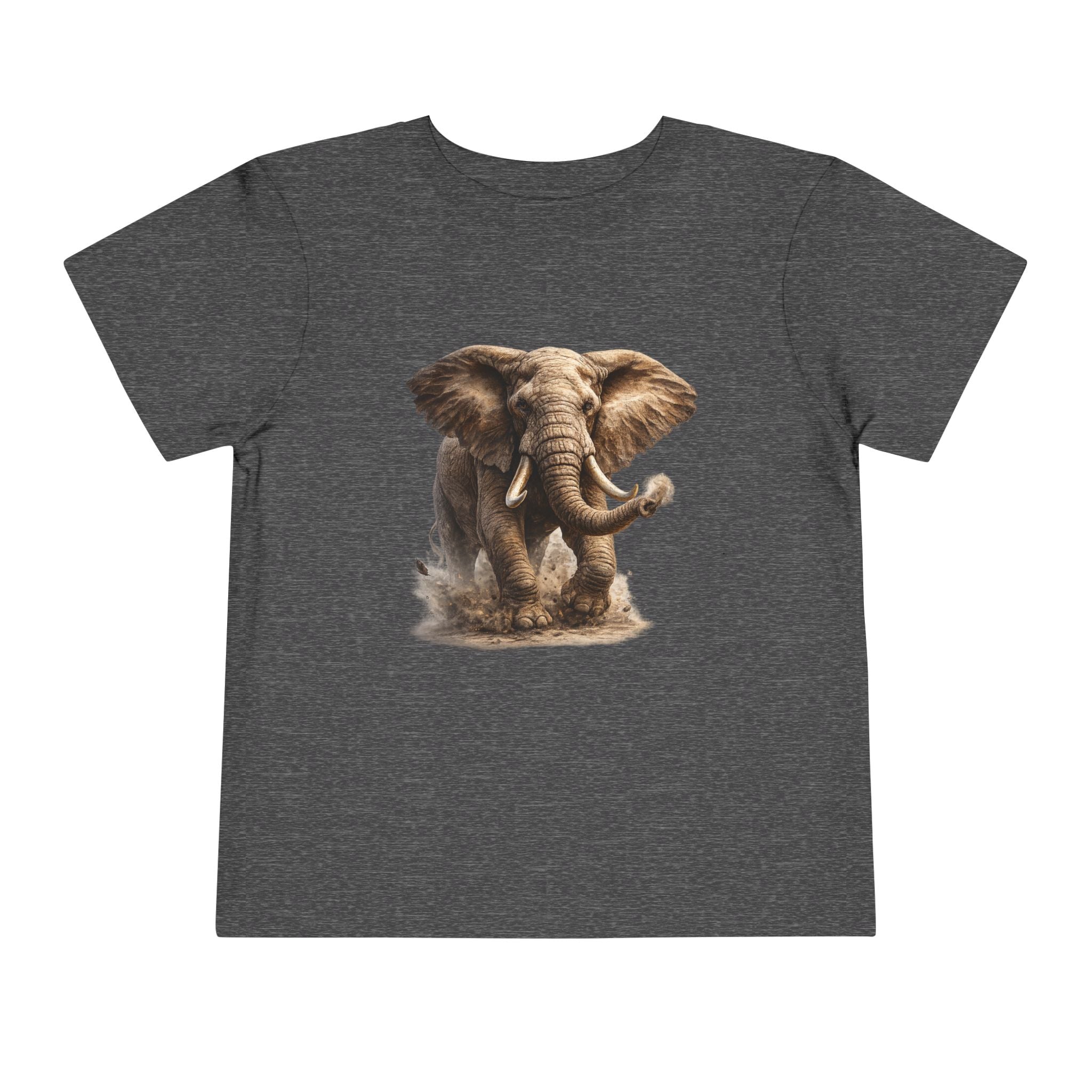 Toddler Elephant Tee - Realistic Baby Elephant Graphic Shirt for Kids