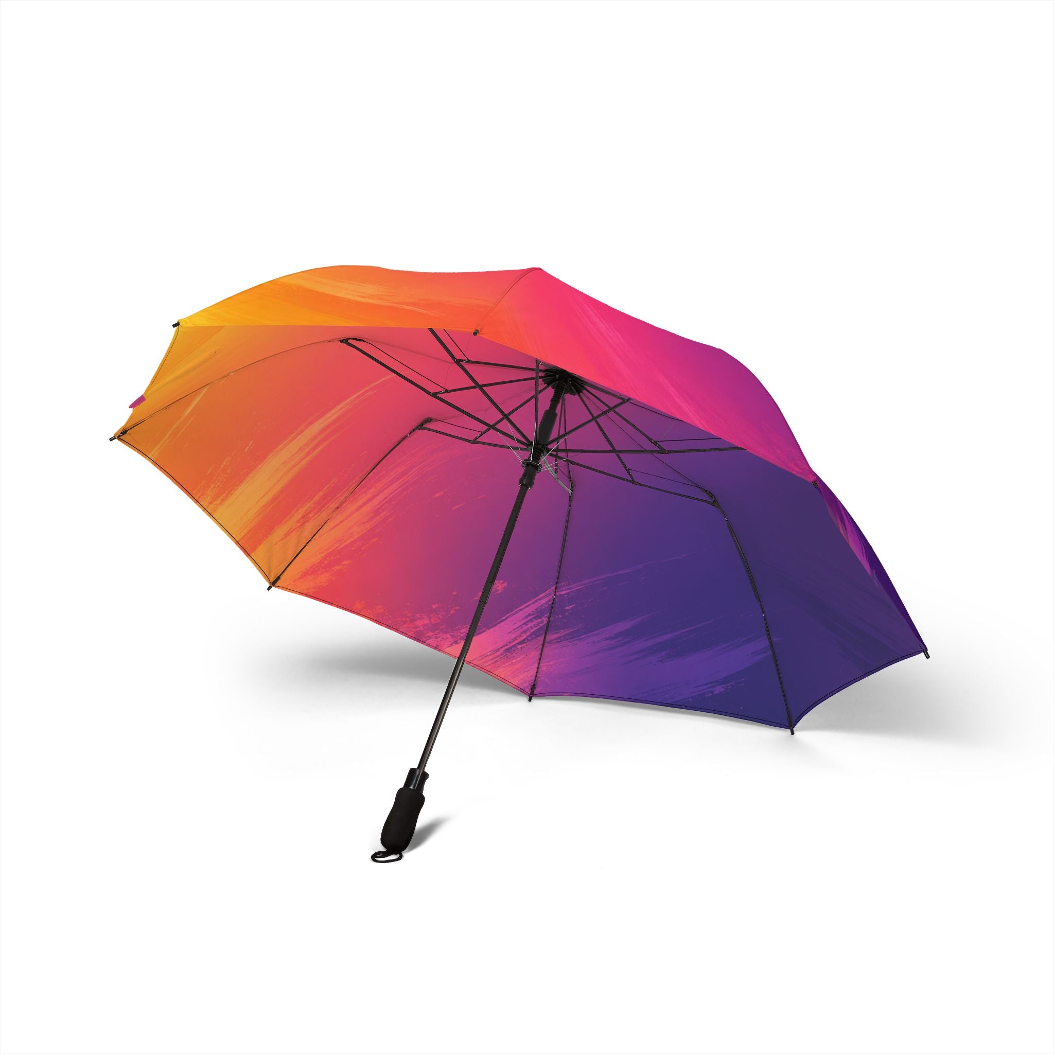 Gradient Sunset Foldable Umbrella — Semi‑Automatic Compact Rain Shield