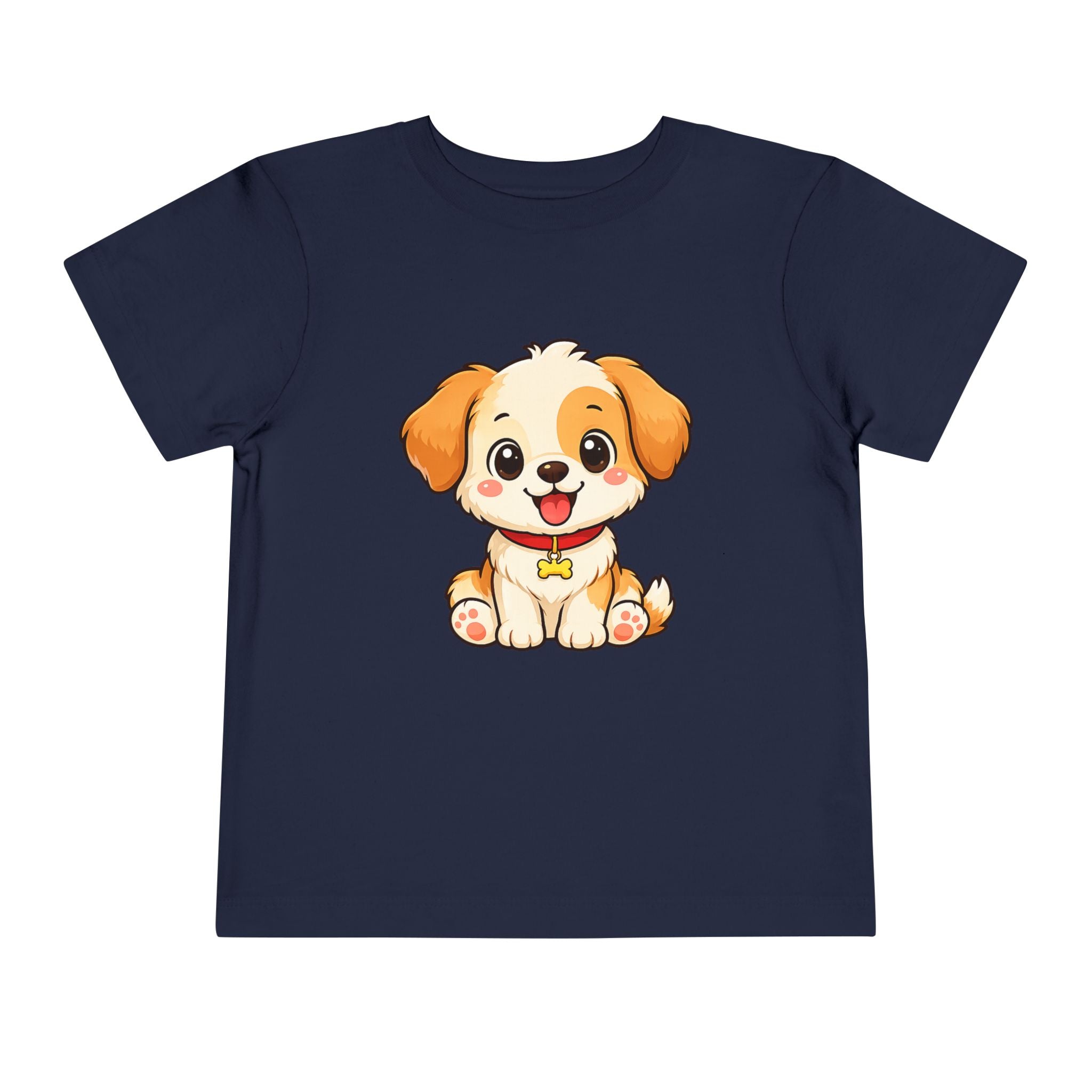 Puppy Toddler Tee – Adorable Cartoon Dog Graphic Shirt for Kids