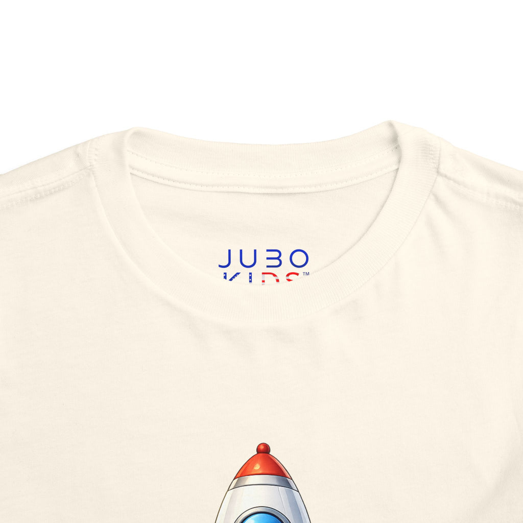Toddler Rocket Tee — Cute Space Rocket Graphic Short Sleeve Shirt for Kids