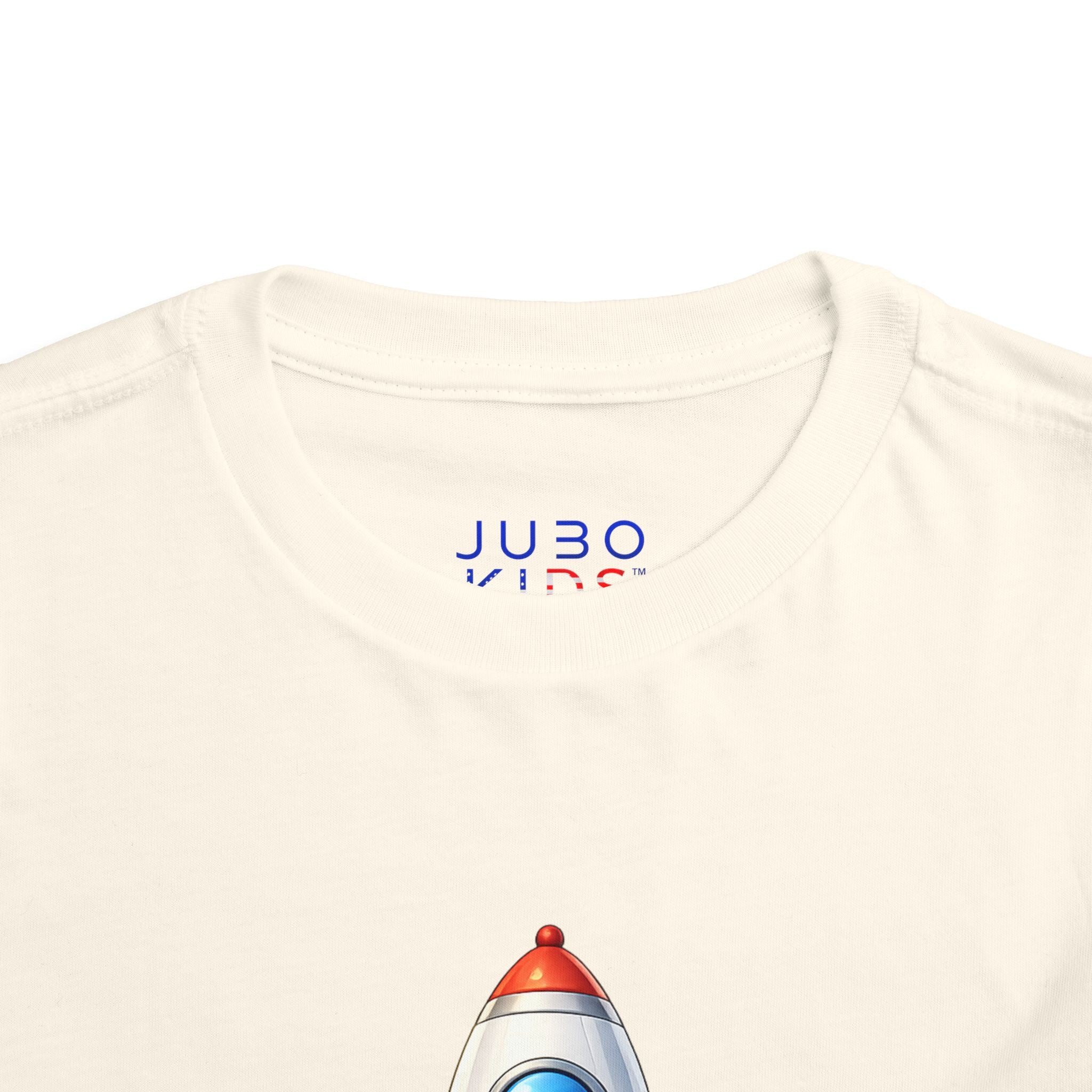 Toddler Rocket Tee — Cute Space Rocket Graphic Short Sleeve Shirt for Kids
