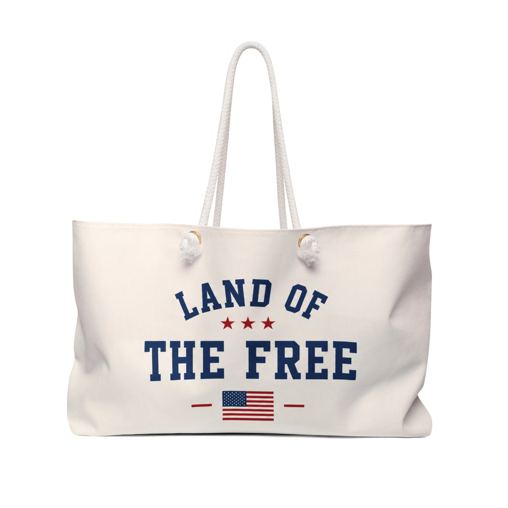 Land of the Free Patriotic Tote
