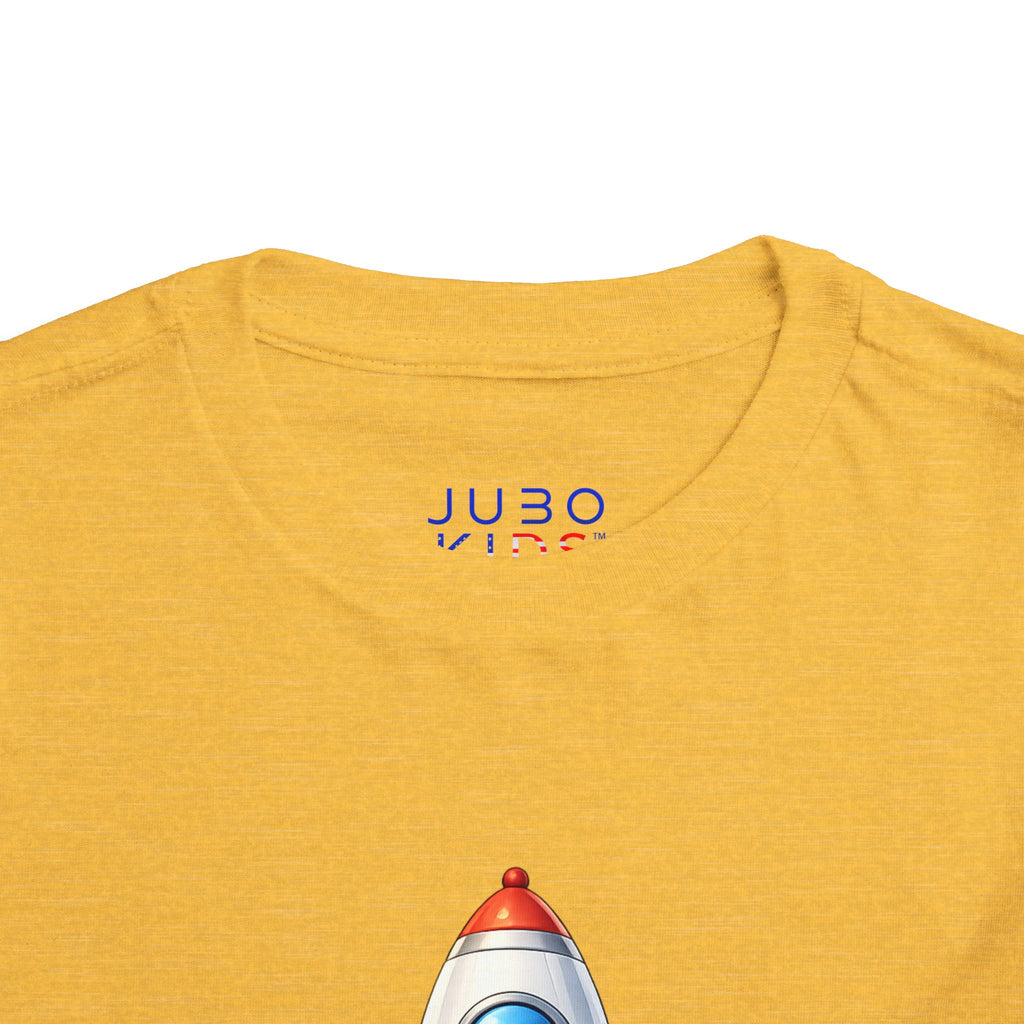 Toddler Rocket Tee — Cute Space Rocket Graphic Short Sleeve Shirt for Kids