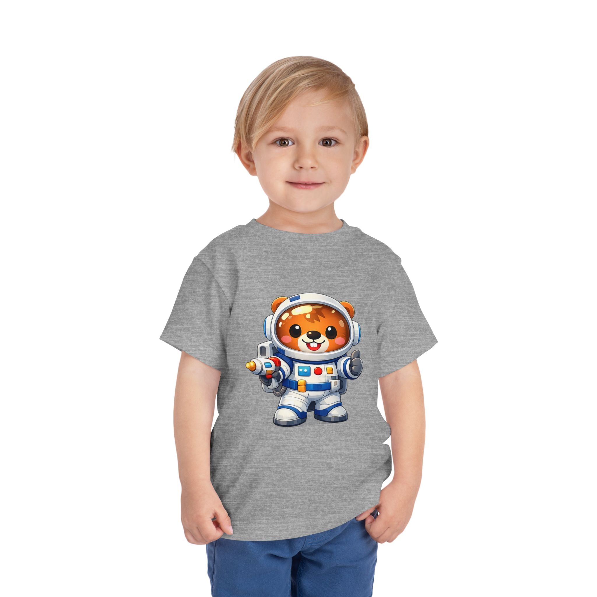 Toddler Astronaut Bear Tee — Cute Space Explorer Kids Shirt