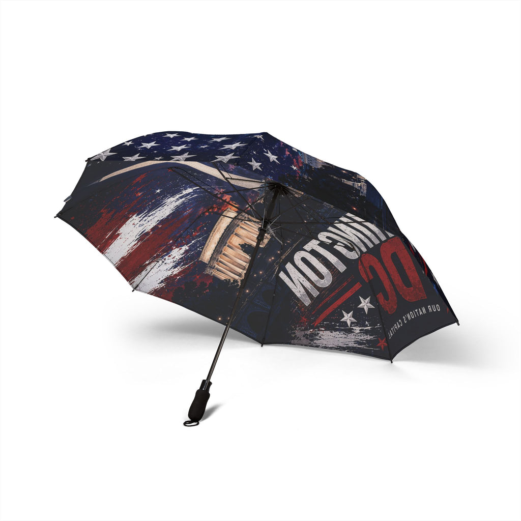 Washington DC Foldable Umbrella – Capitol & Stars Compact Travel Umbrella
