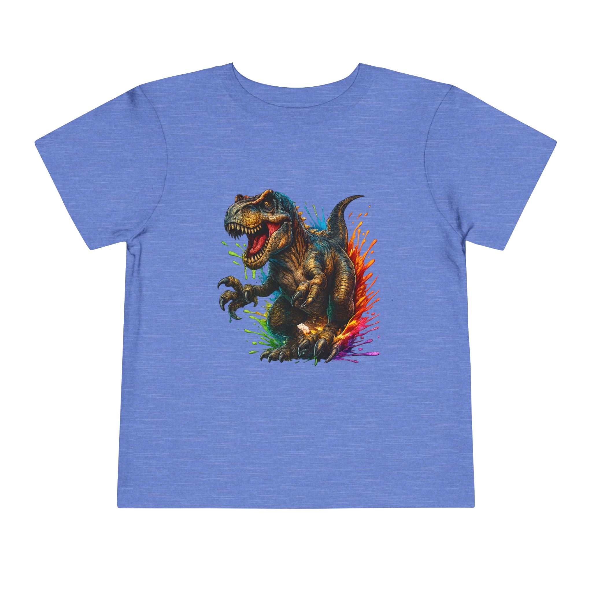 Toddler Tee — Colorful Roaring T-Rex Dino Graphic