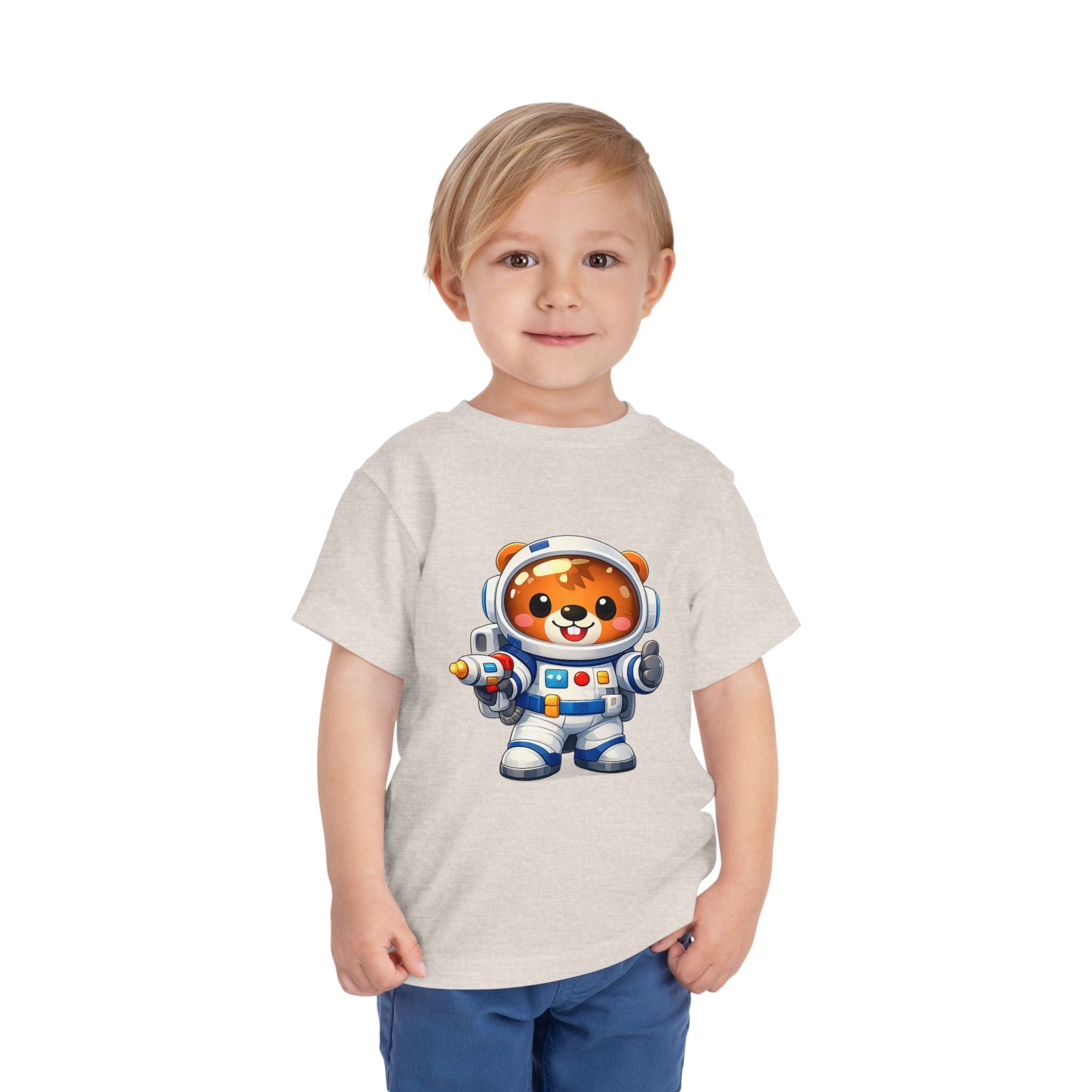 Toddler Astronaut Bear Tee — Cute Space Explorer Kids Shirt