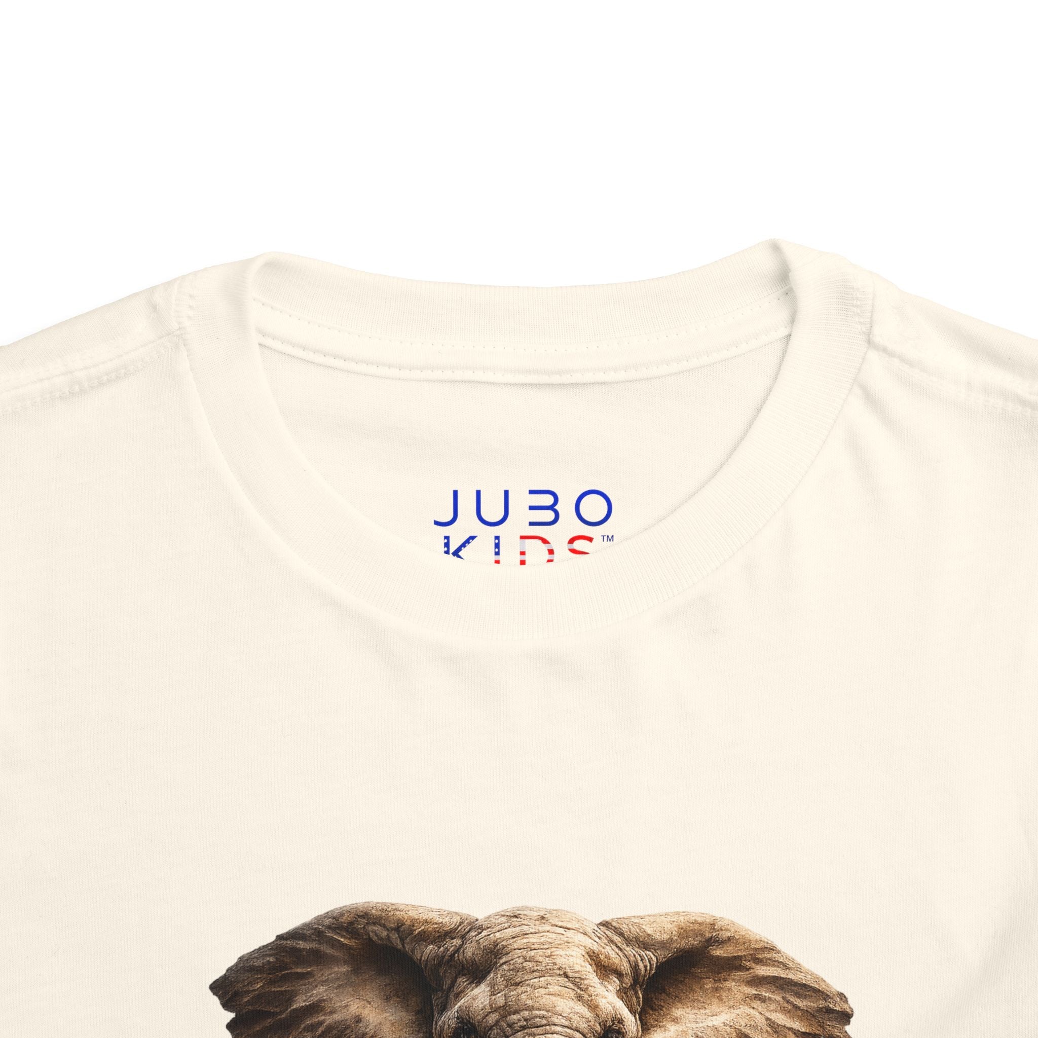 Toddler Elephant Tee - Realistic Baby Elephant Graphic Shirt for Kids