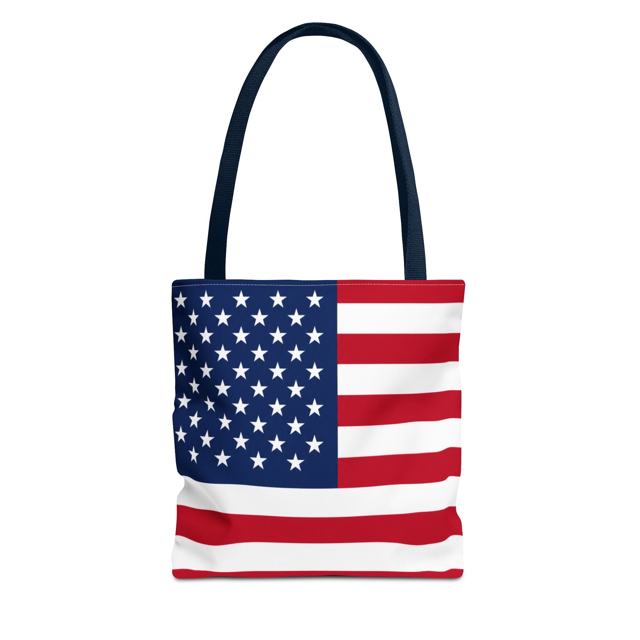 American Flag Tote Bag — Patriotic Stars & Stripes All-Over Print