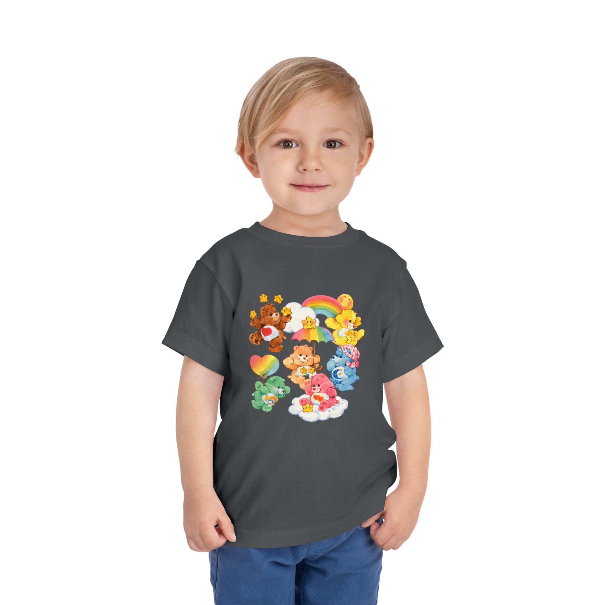 Bears Toddler Tee — Colorful Rainbow Character Graphic Shirt