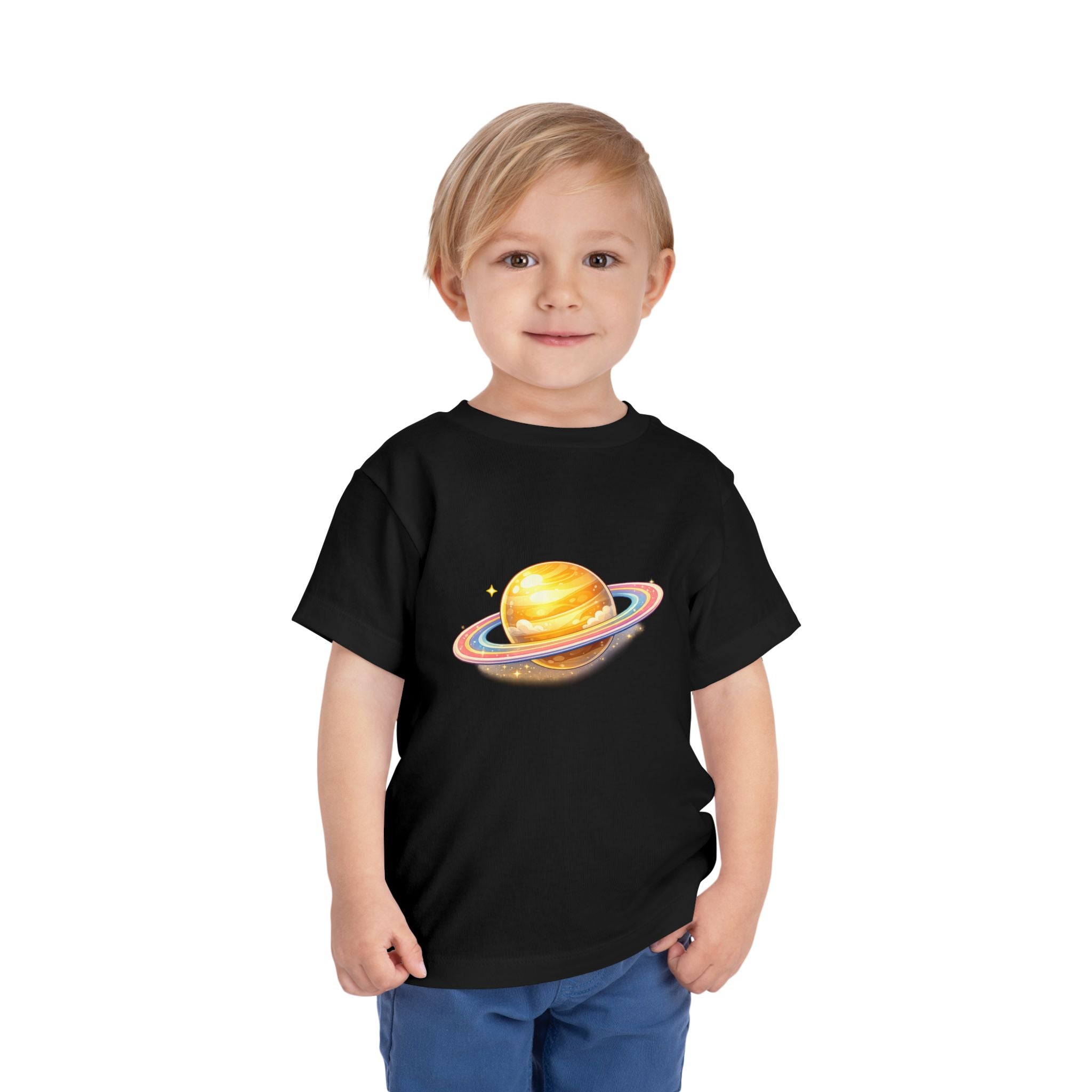Toddler Tee - Cute Saturn Planet Graphic