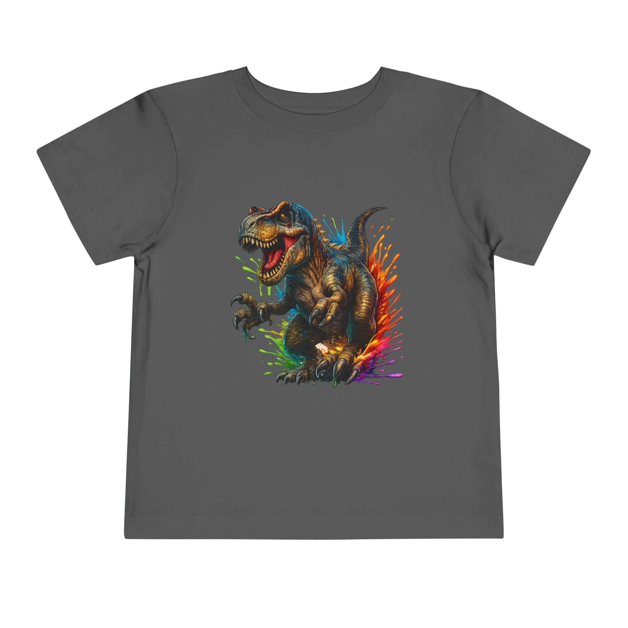 Toddler Tee — Colorful Roaring T-Rex Dino Graphic