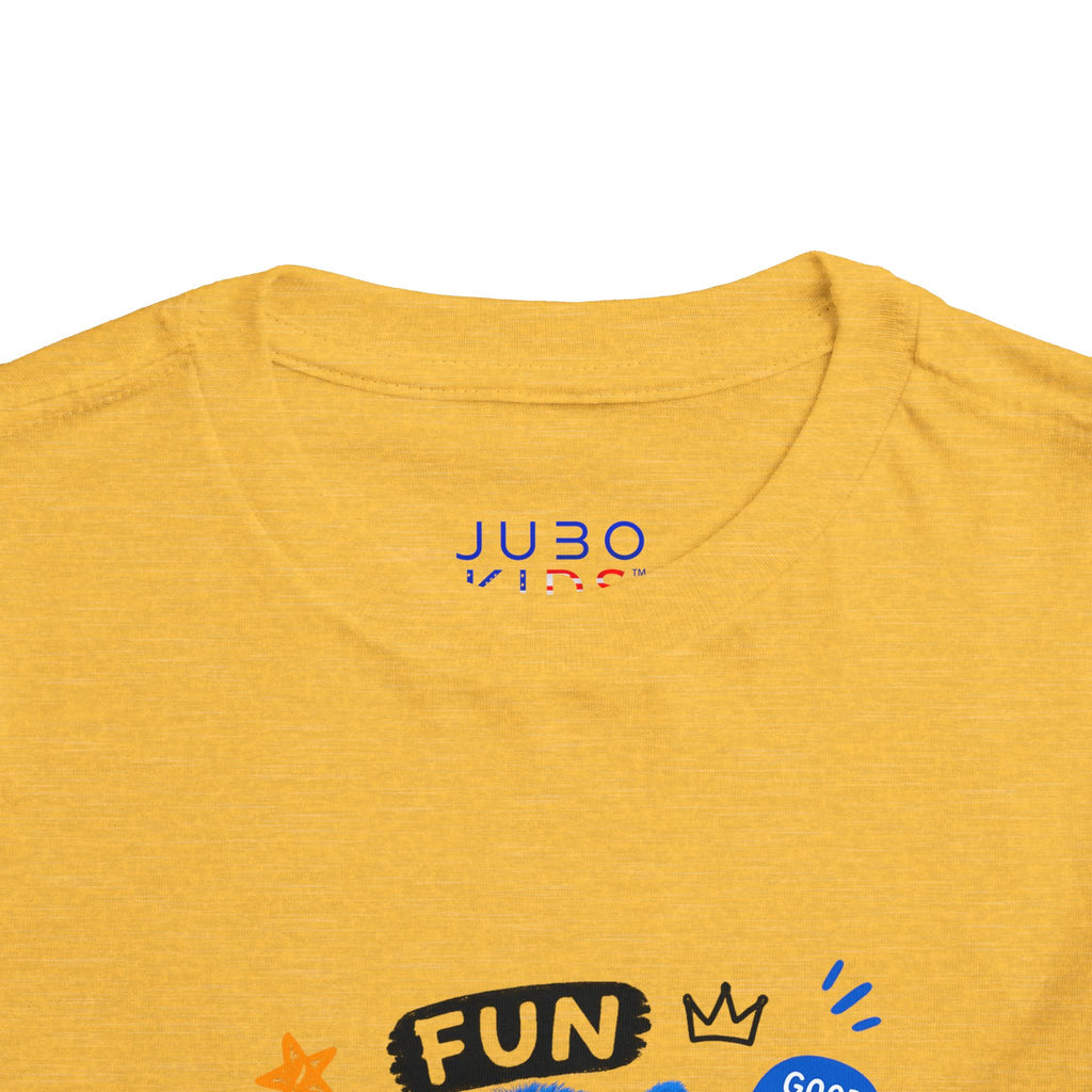 Fun Blue Monster Toddler Tee — "Be You Be Jobo" Graphic Shirt