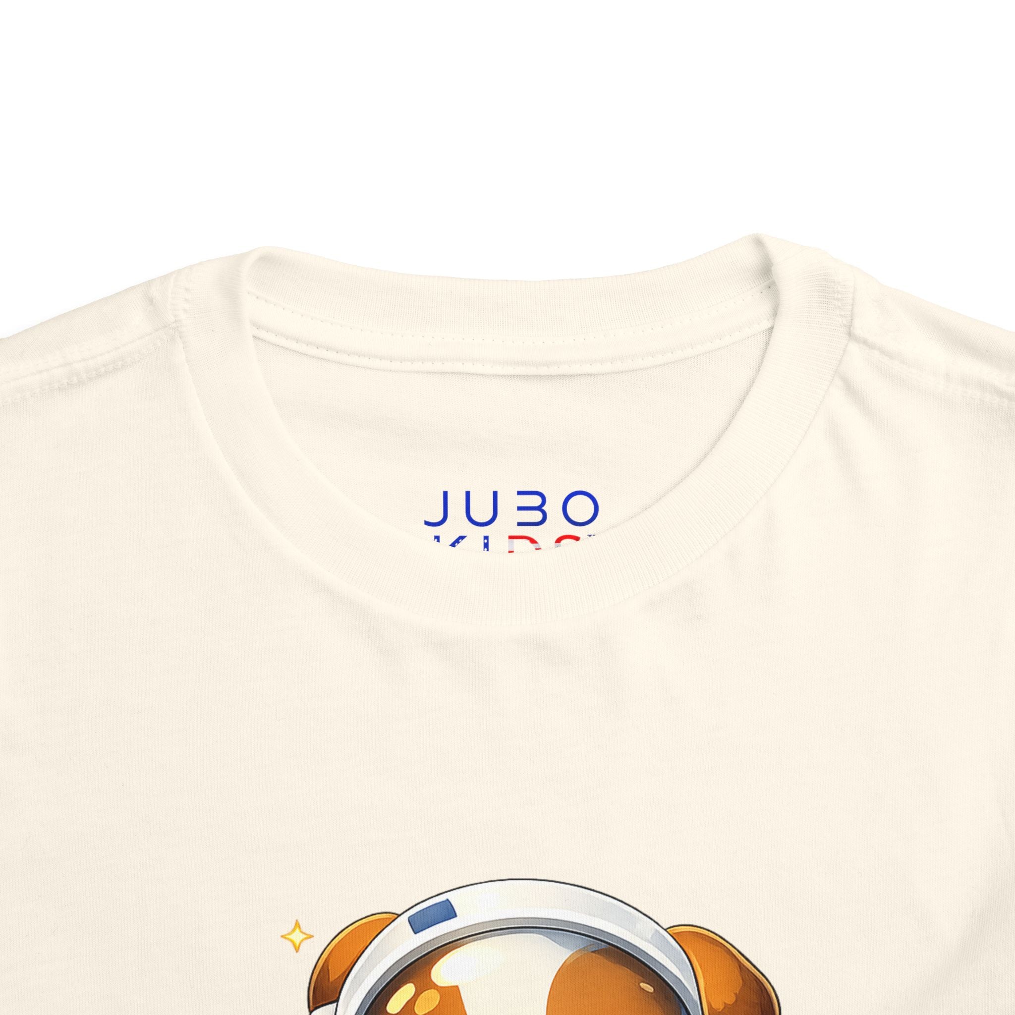 Toddler Astronaut Puppy Tee — Cute Space Dog Short Sleeve Shirt