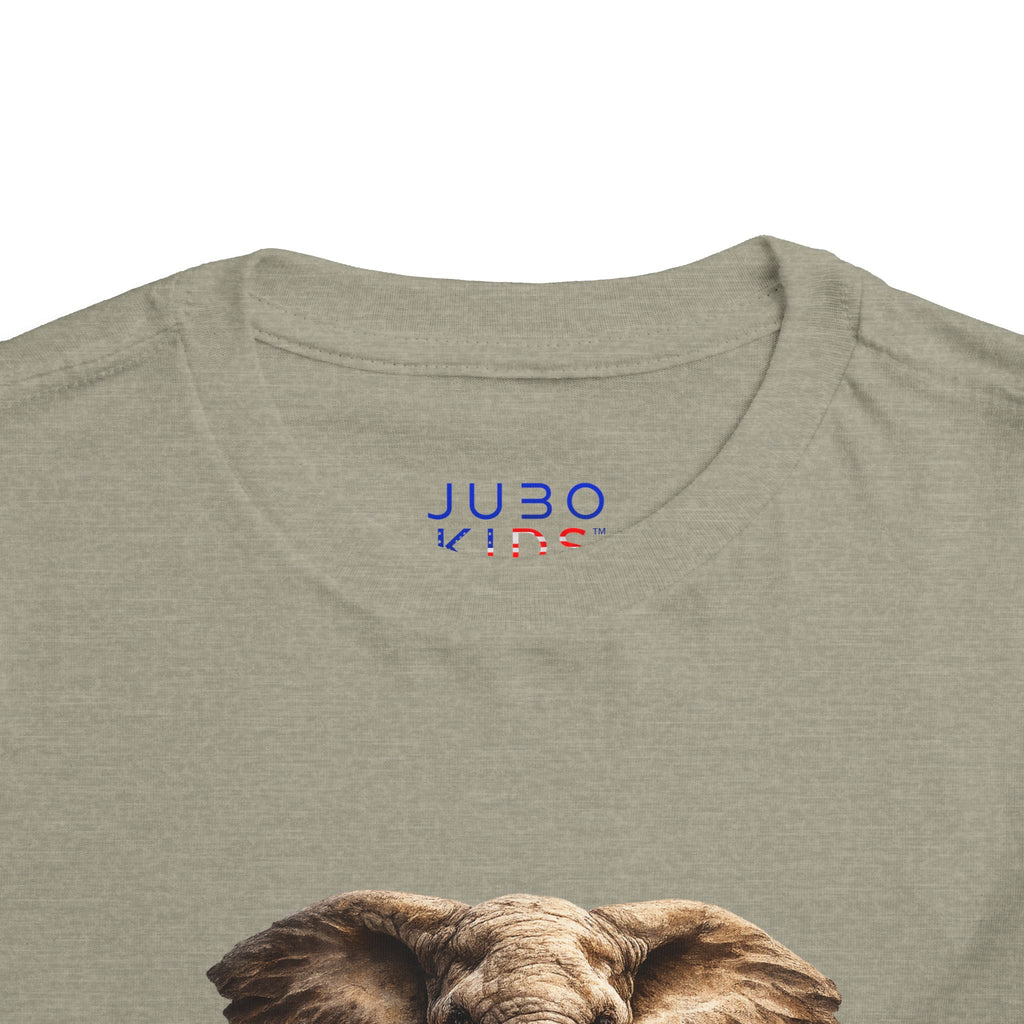 Toddler Elephant Tee - Realistic Baby Elephant Graphic Shirt for Kids