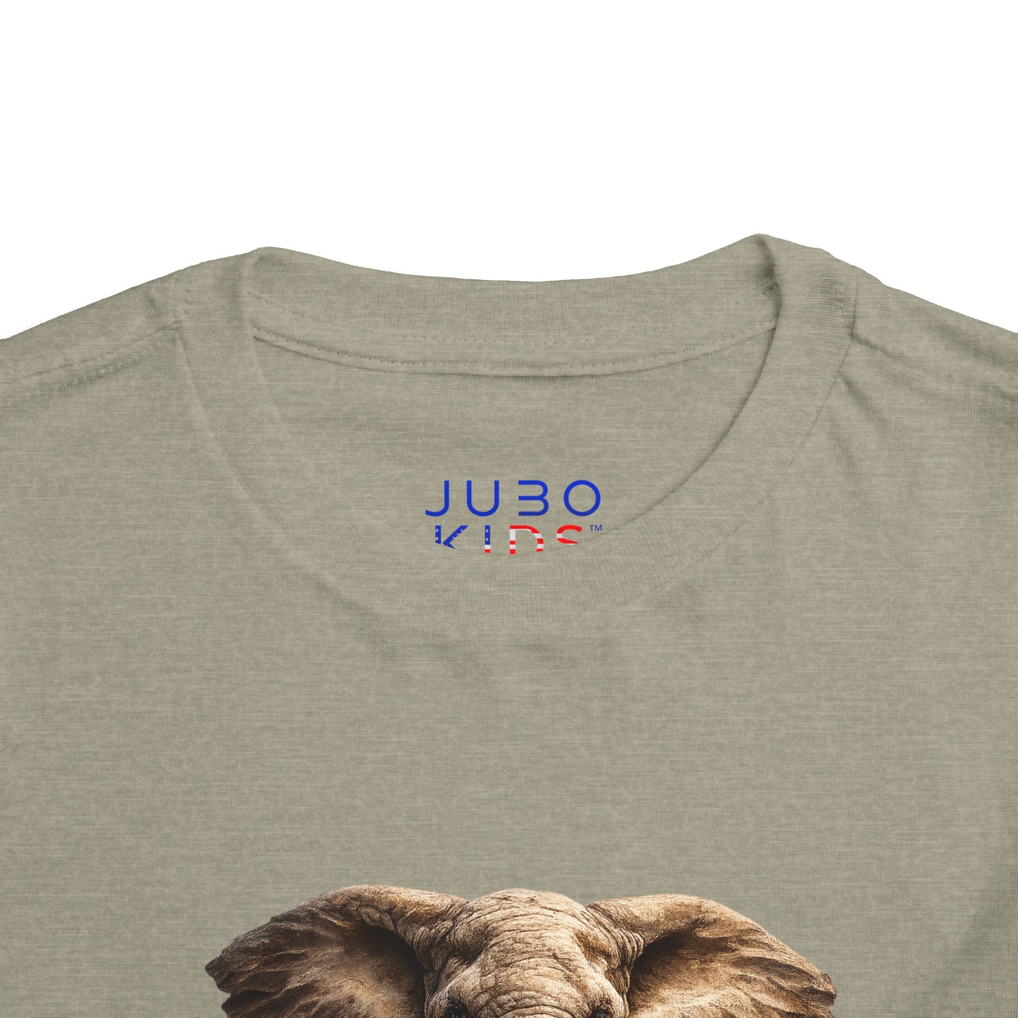 Toddler Elephant Tee - Realistic Baby Elephant Graphic Shirt for Kids