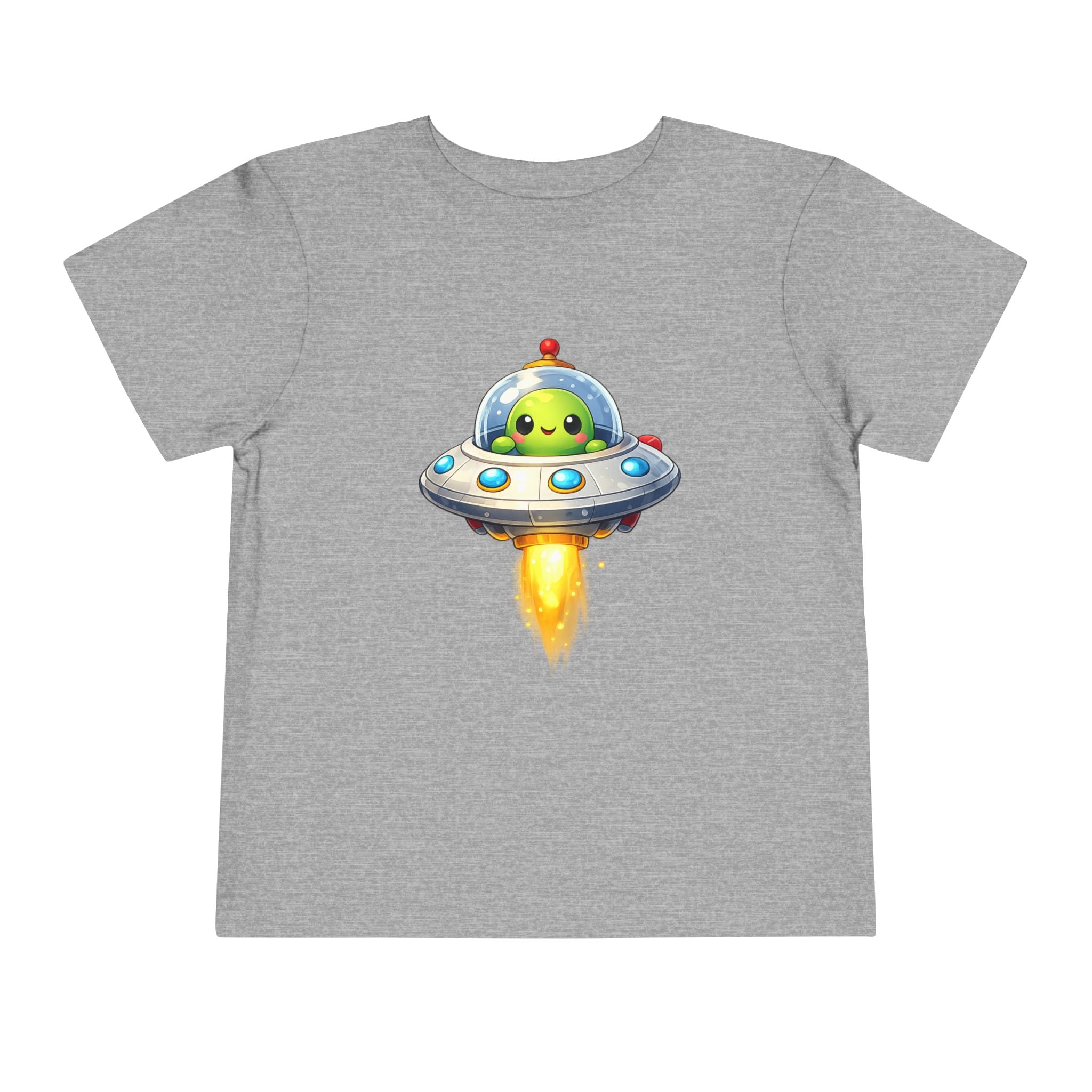 Toddler Tee — Cute Alien UFO Rocket Ship Shirt for Kids