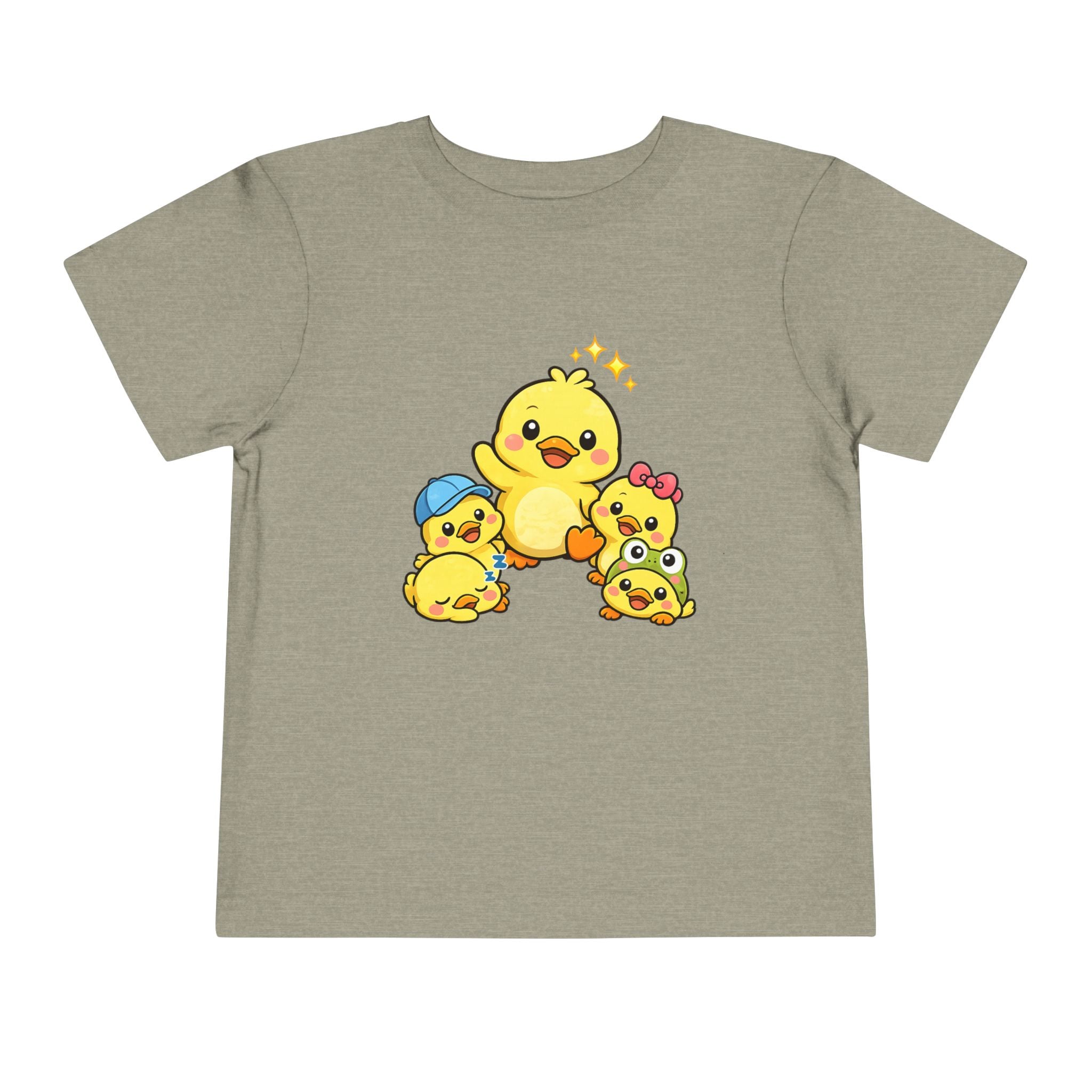 Duck Family Toddler Tee — Adorable Yellow Chicks Graphic Shirt