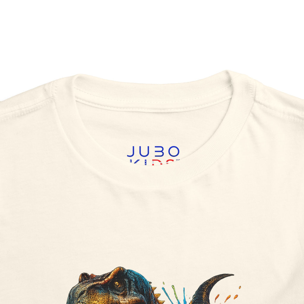 Toddler Tee — Colorful Roaring T-Rex Dino Graphic