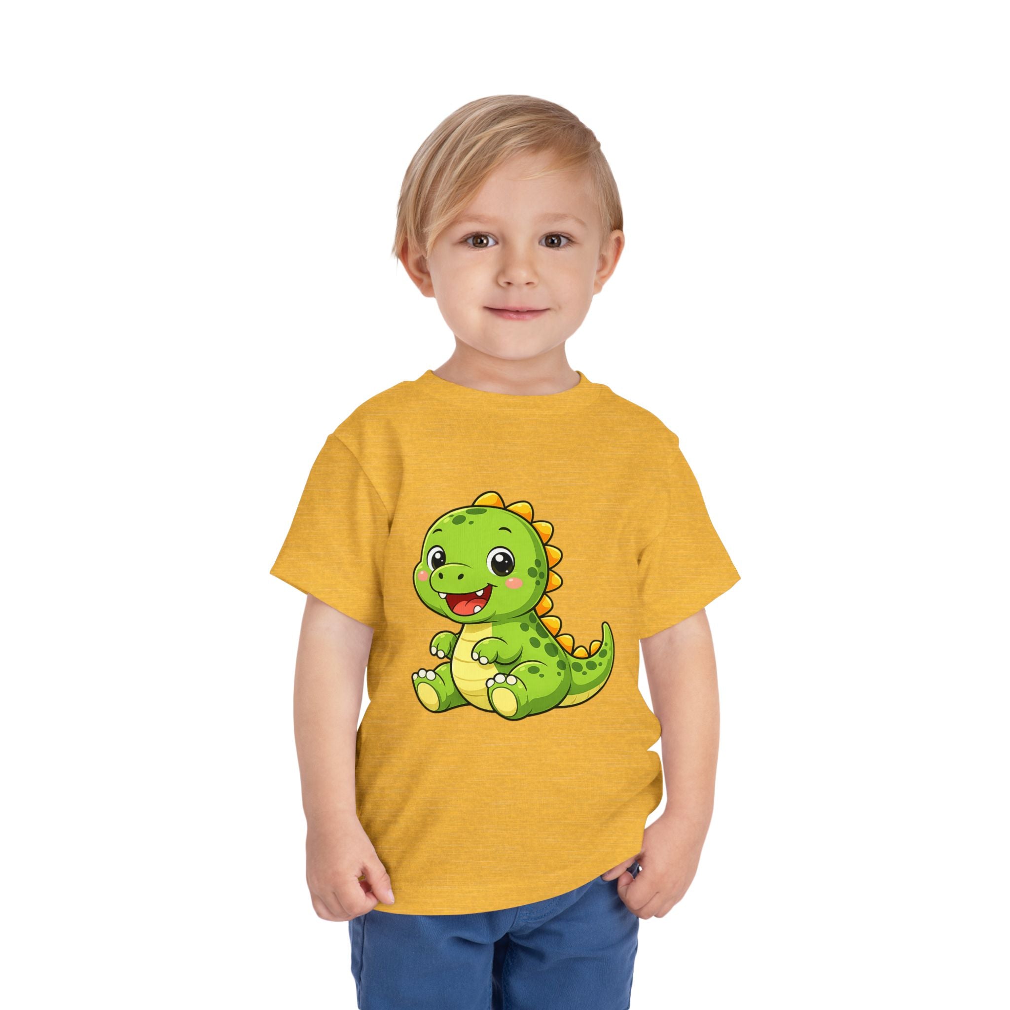 Baby Dinosaur Toddler Tee — Adorable Green Dino Graphic Shirt for Kids