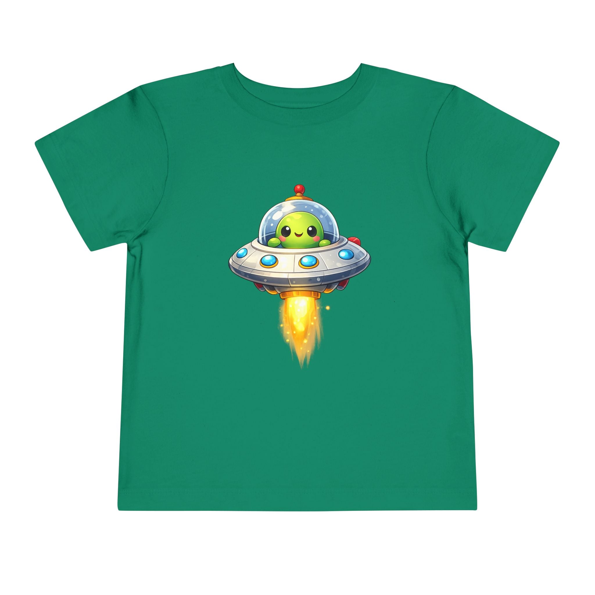 Toddler Tee — Cute Alien UFO Rocket Ship Shirt for Kids