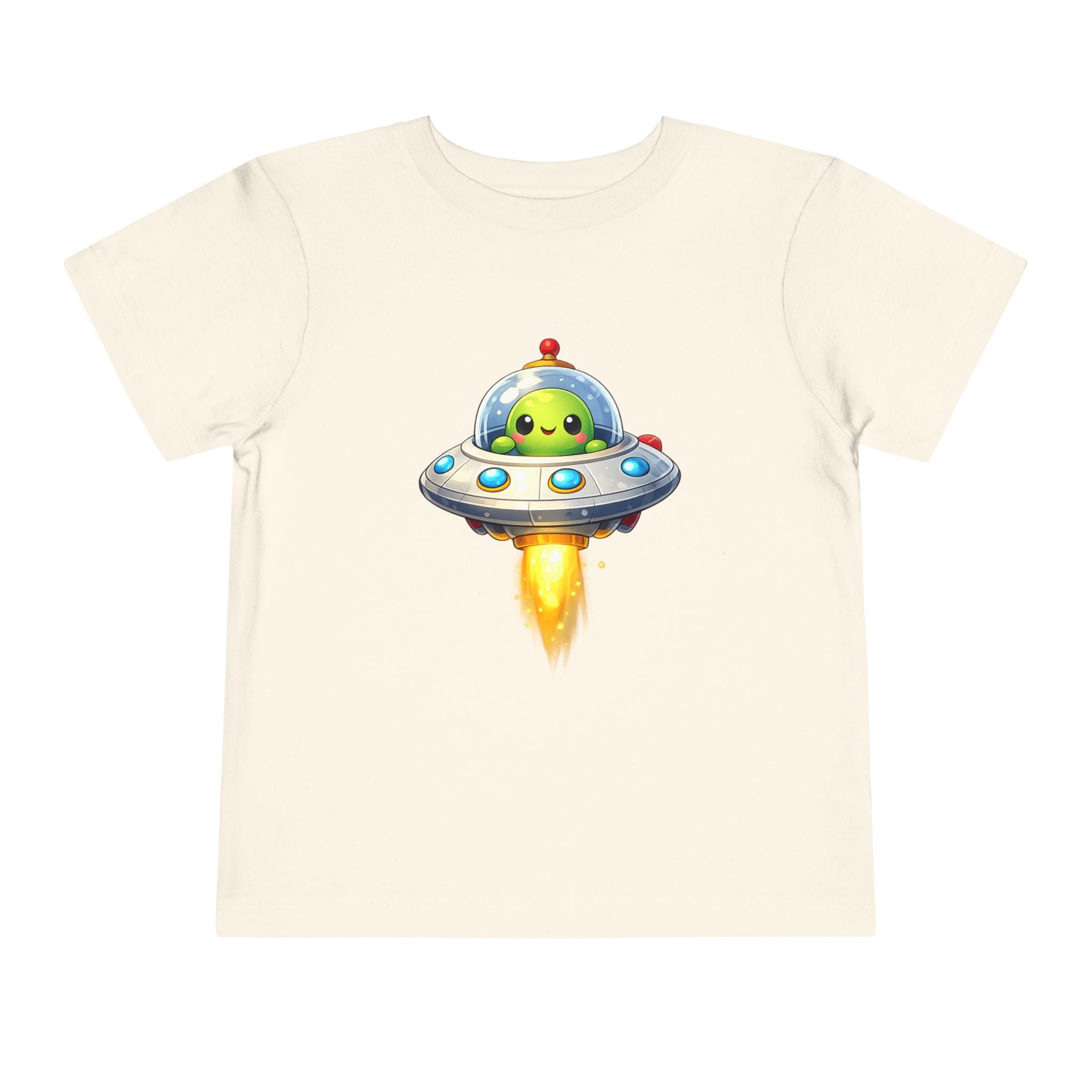 Toddler Tee — Cute Alien UFO Rocket Ship Shirt for Kids