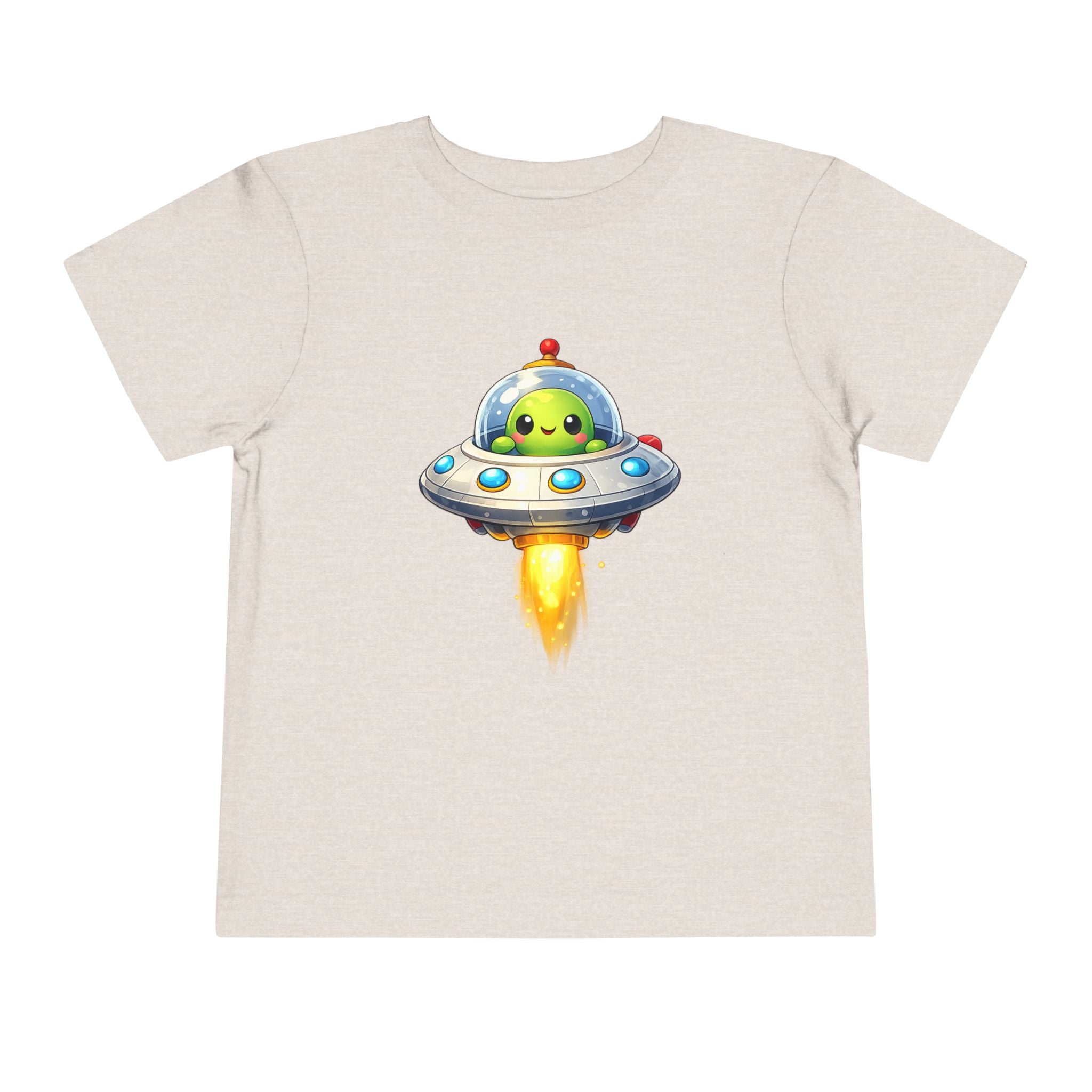 Toddler Tee — Cute Alien UFO Rocket Ship Shirt for Kids