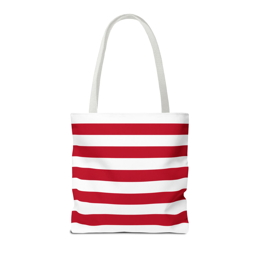 Stars & Stripes Canvas Tote Bag | American Flag Tote | Patriotic Cotton Shopping Bag | Reusable Beach Tote | USA Gift