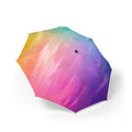 Compact Semi-Automatic Foldable Umbrella — Rainbow Gradient Travel Umbrella