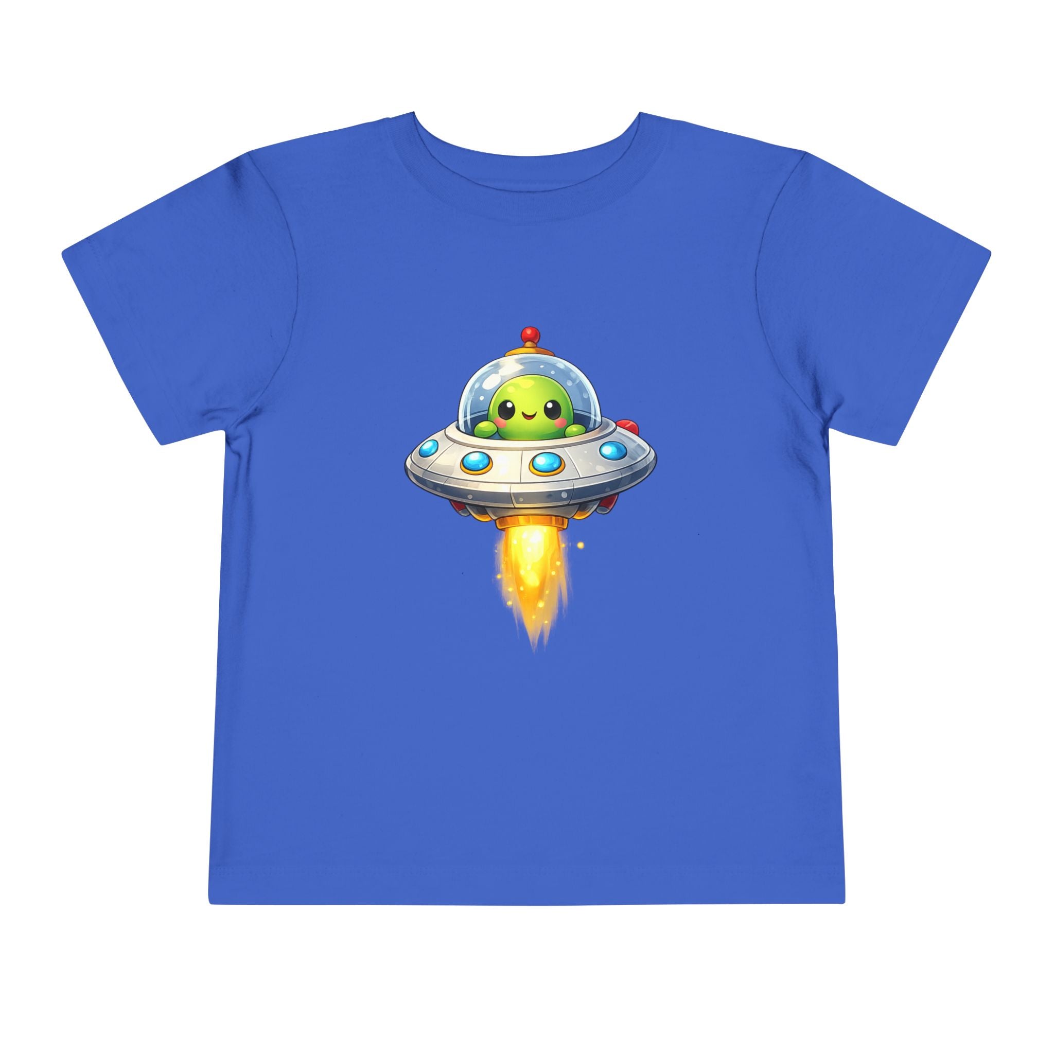 Toddler Tee — Cute Alien UFO Rocket Ship Shirt for Kids