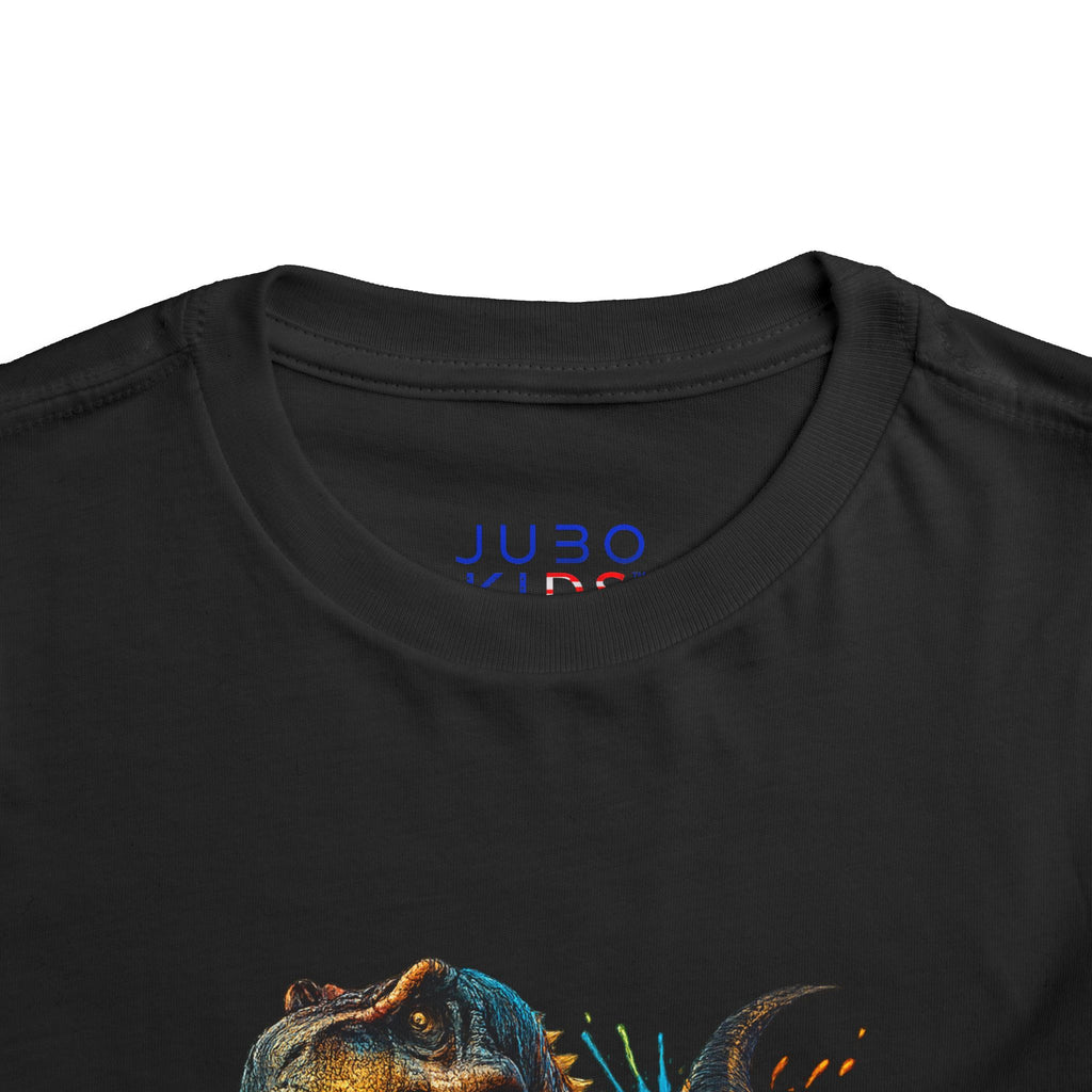 Toddler Tee — Colorful Roaring T-Rex Dino Graphic