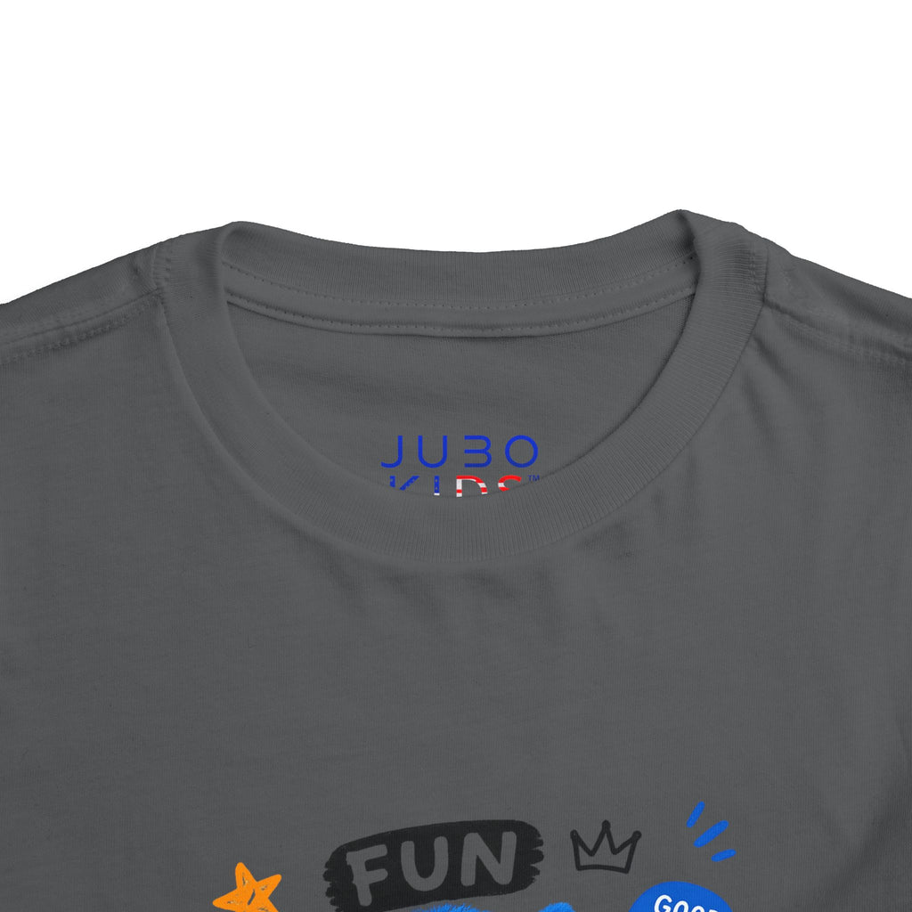 Fun Blue Monster Toddler Tee — "Be You Be Jobo" Graphic Shirt