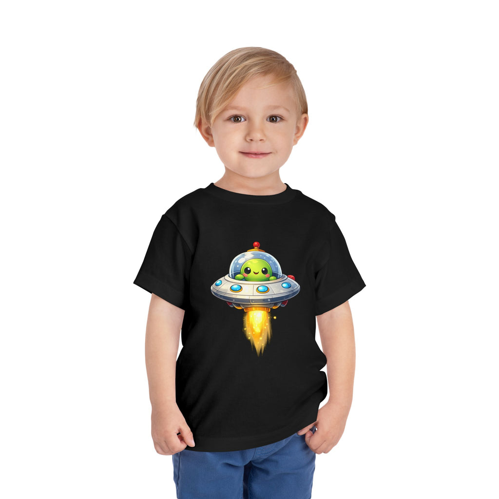 Toddler Tee — Cute Alien UFO Rocket Ship Shirt for Kids