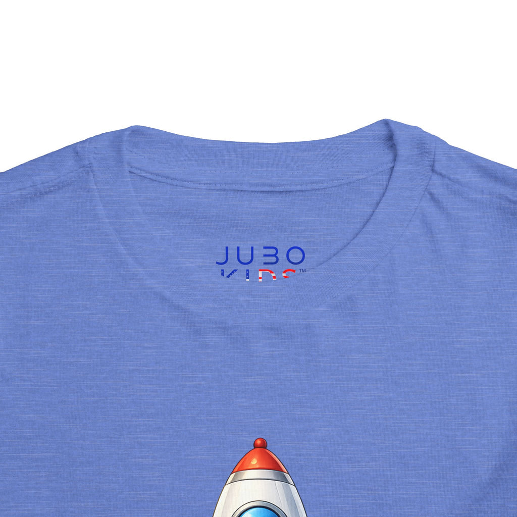 Toddler Rocket Tee — Cute Space Rocket Graphic Short Sleeve Shirt for Kids