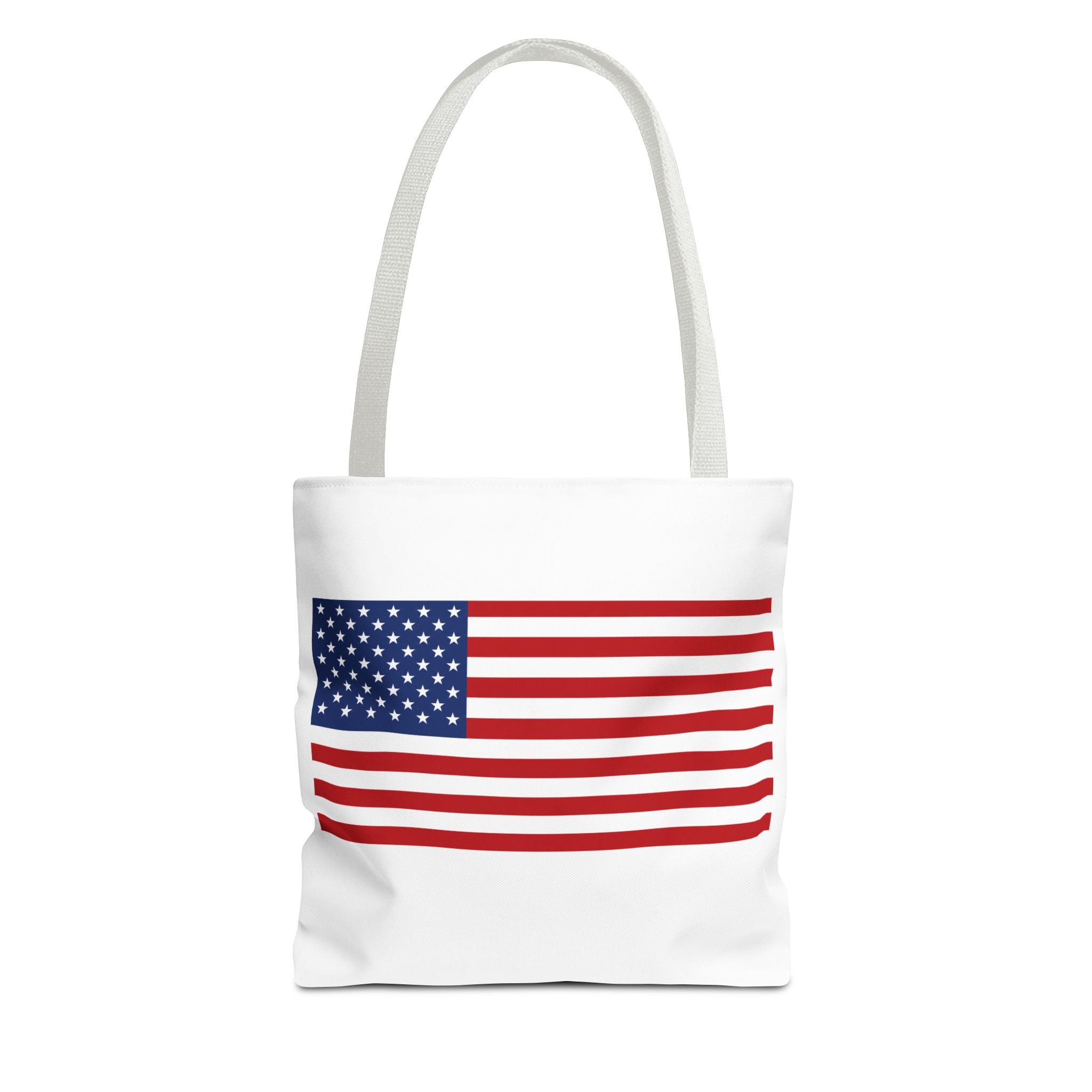 American Flag Canvas Tote | USA Patriotic Tote Bag | Reusable Grocery Bag | Beach & Travel Tote | Fourth of July Gift