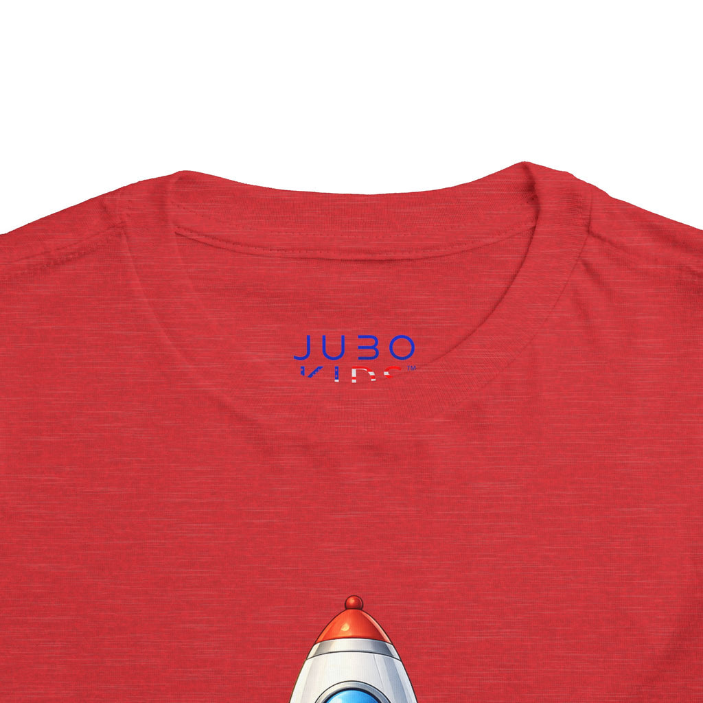 Toddler Rocket Tee — Cute Space Rocket Graphic Short Sleeve Shirt for Kids