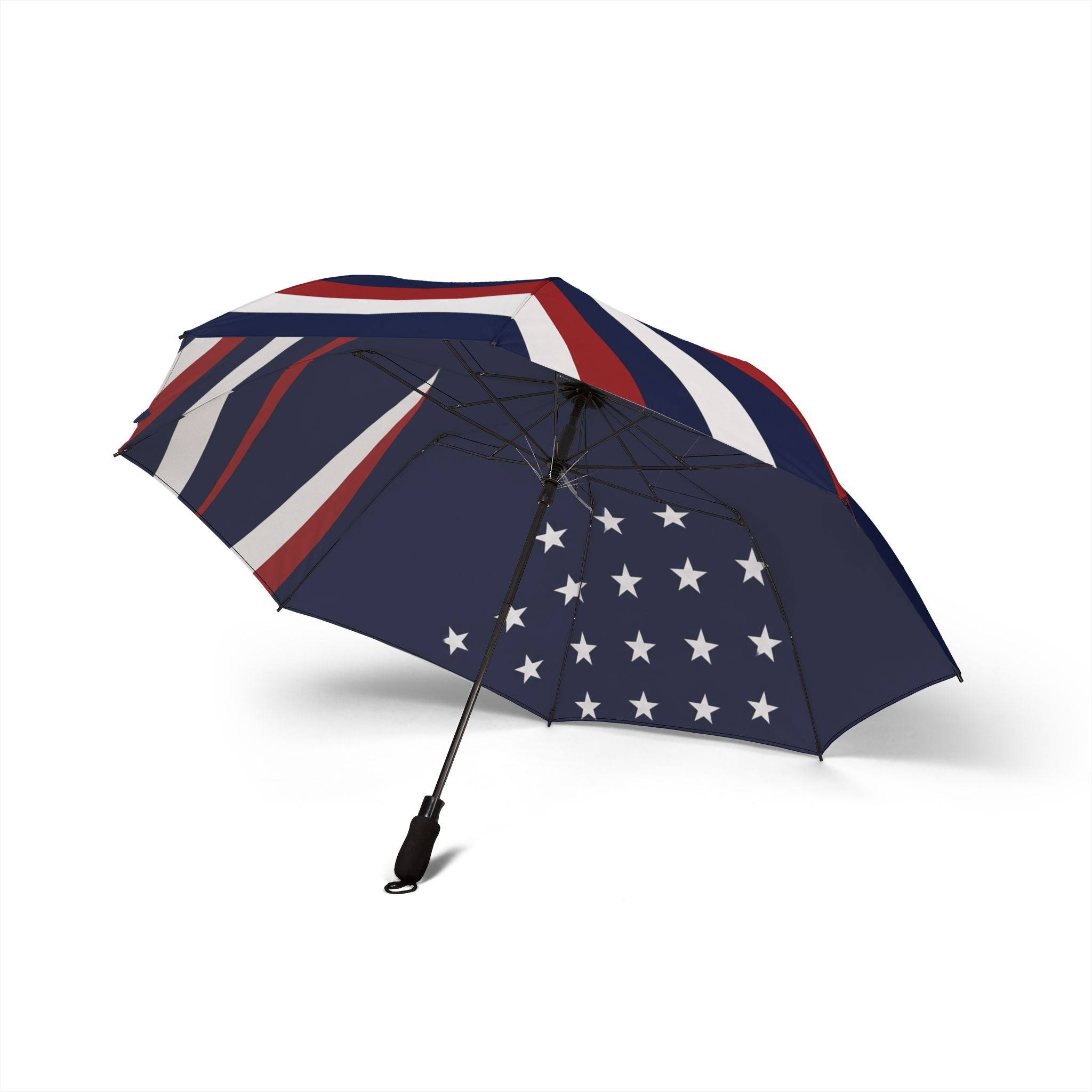 ๊USA Flag Foldable Umbrella — Patriotic Semi-Automatic Compact Umbrella