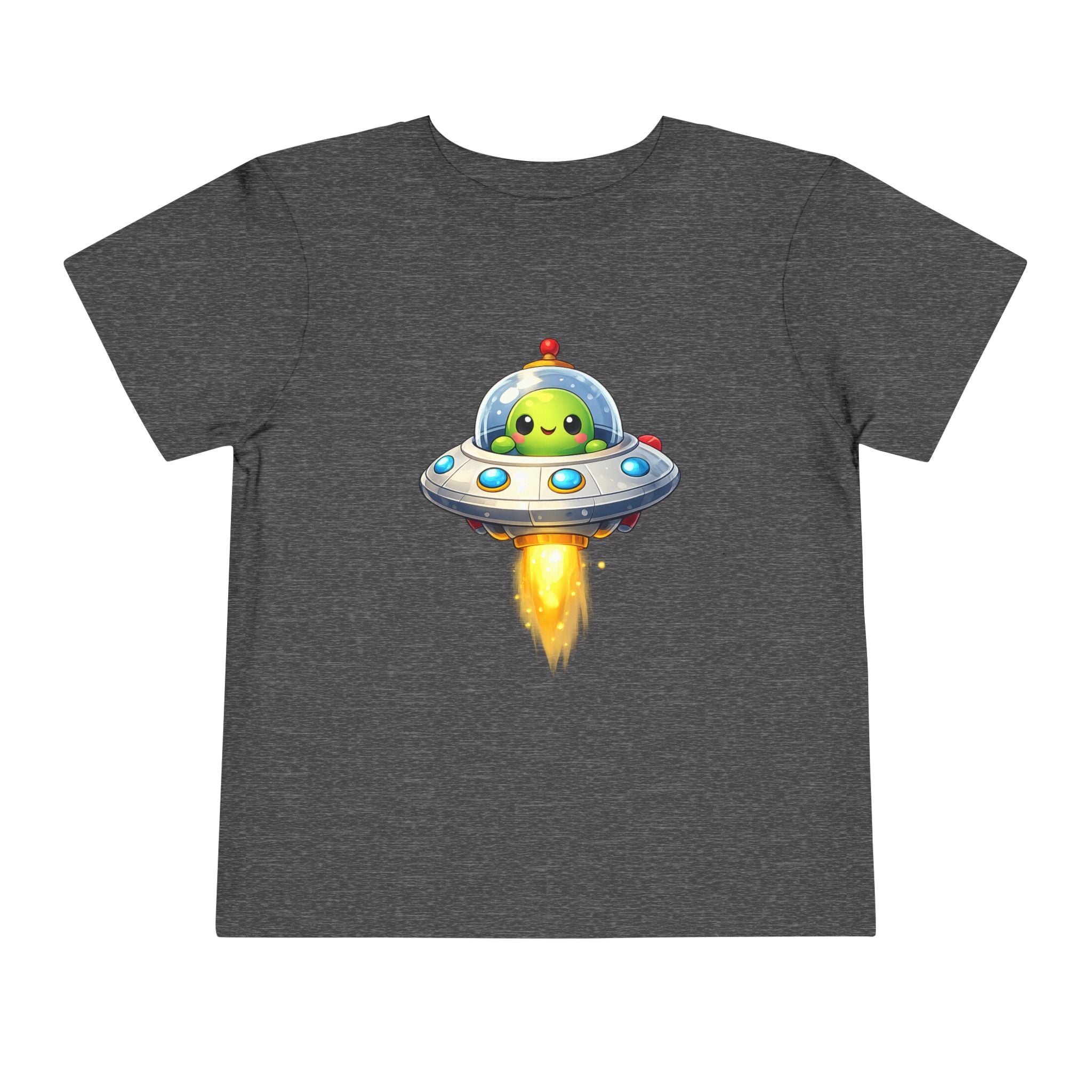 Toddler Tee — Cute Alien UFO Rocket Ship Shirt for Kids