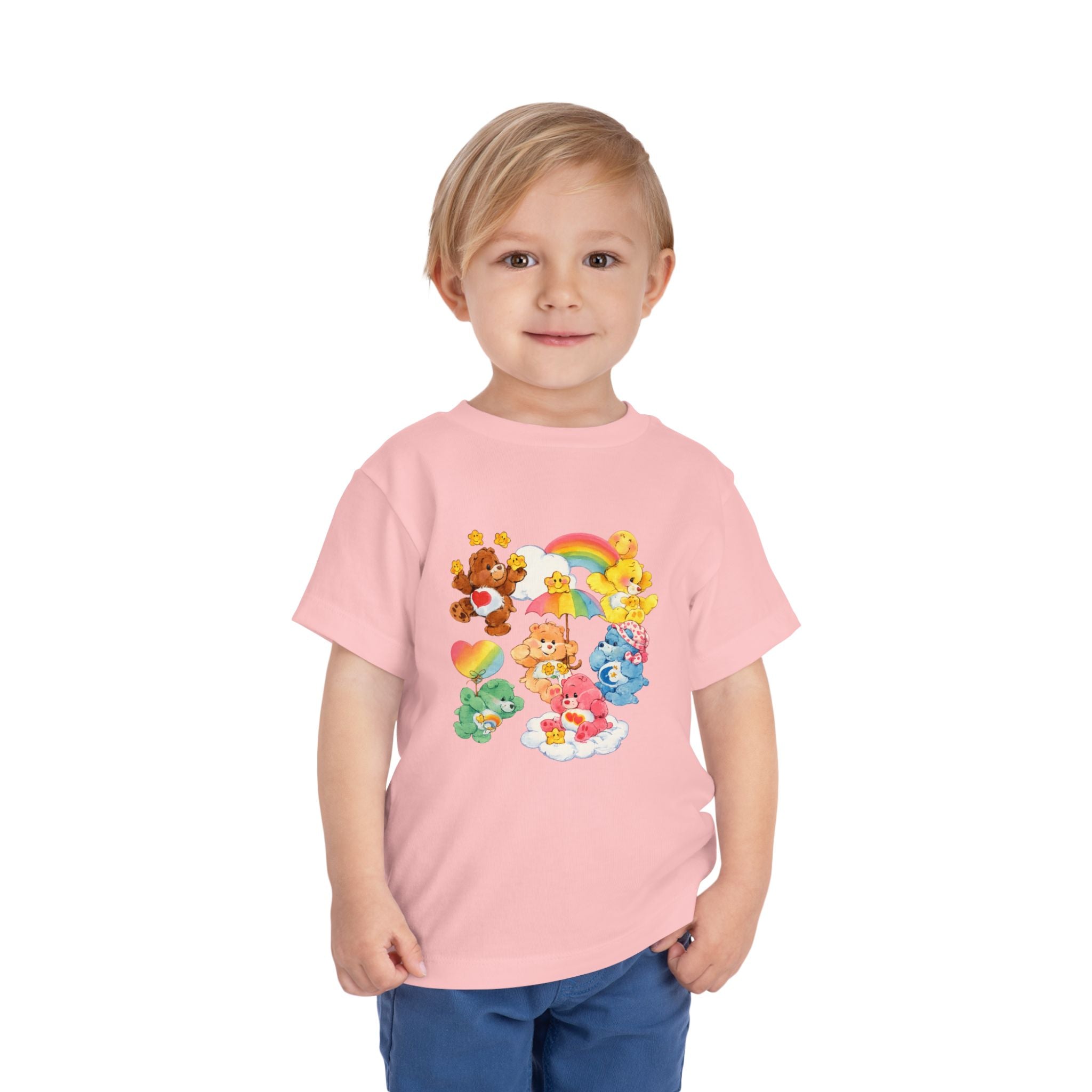 Bears Toddler Tee — Colorful Rainbow Character Graphic Shirt