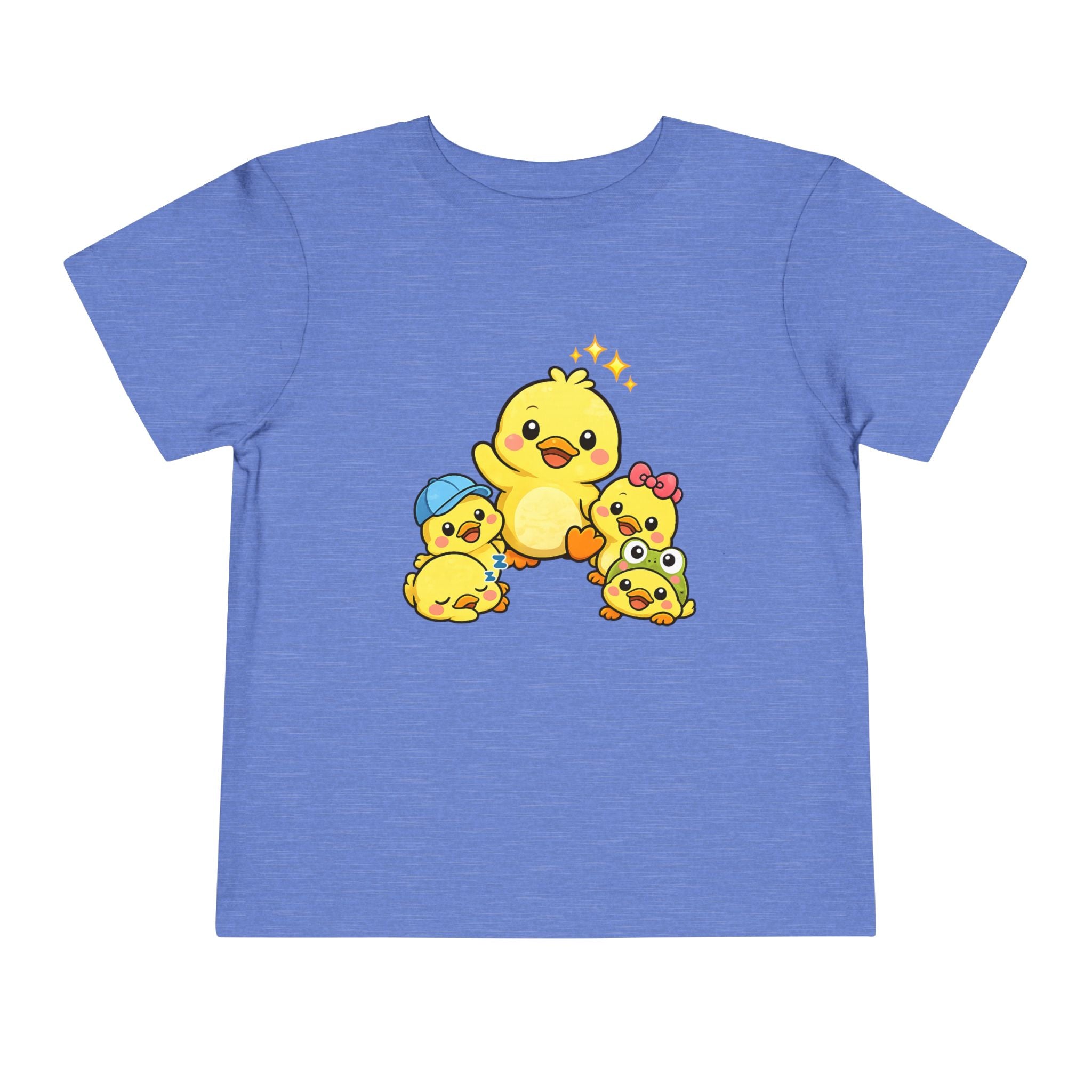 Duck Family Toddler Tee — Adorable Yellow Chicks Graphic Shirt