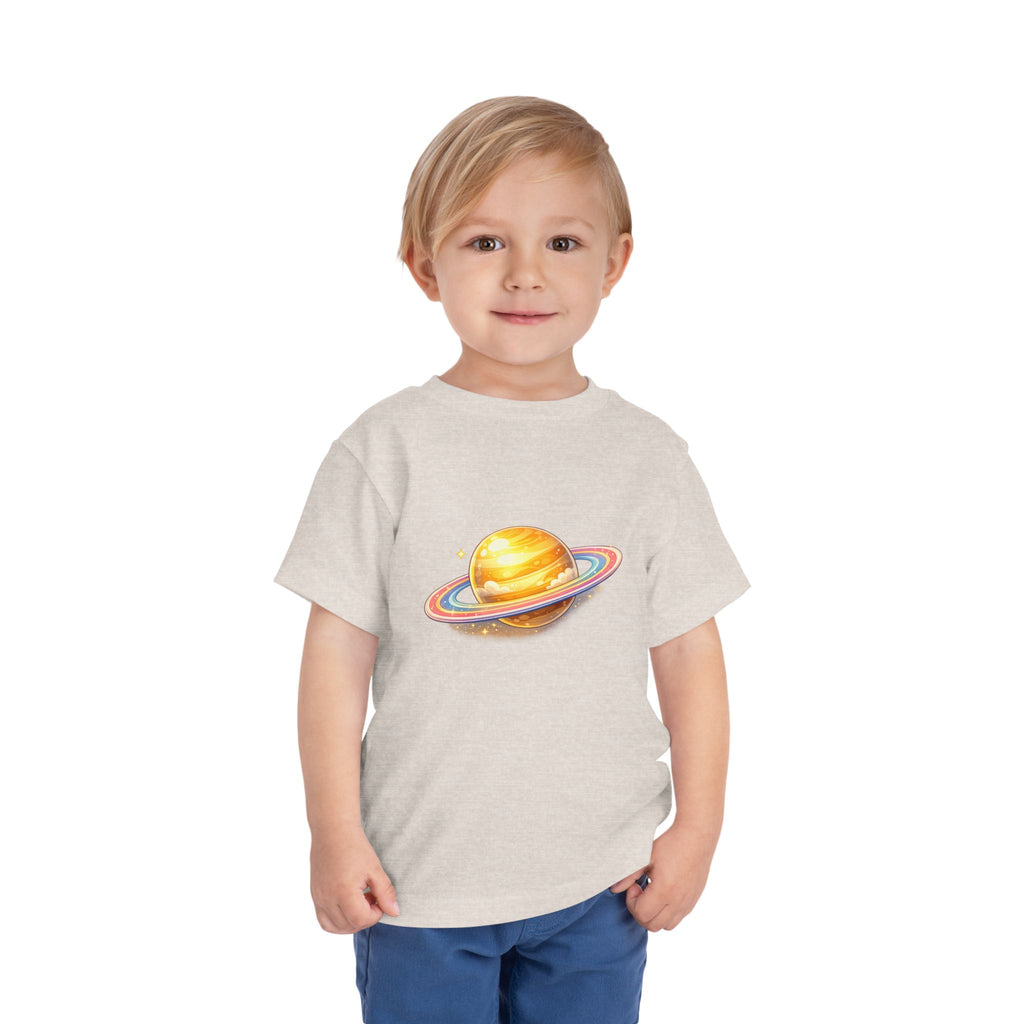 Toddler Tee - Cute Saturn Planet Graphic
