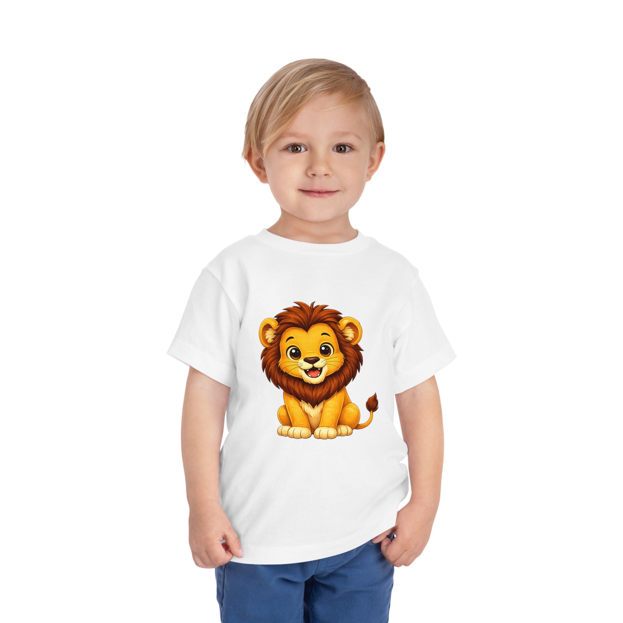 Baby Lion Toddler Tee — Adorable Safari Animal Short Sleeve Shirt